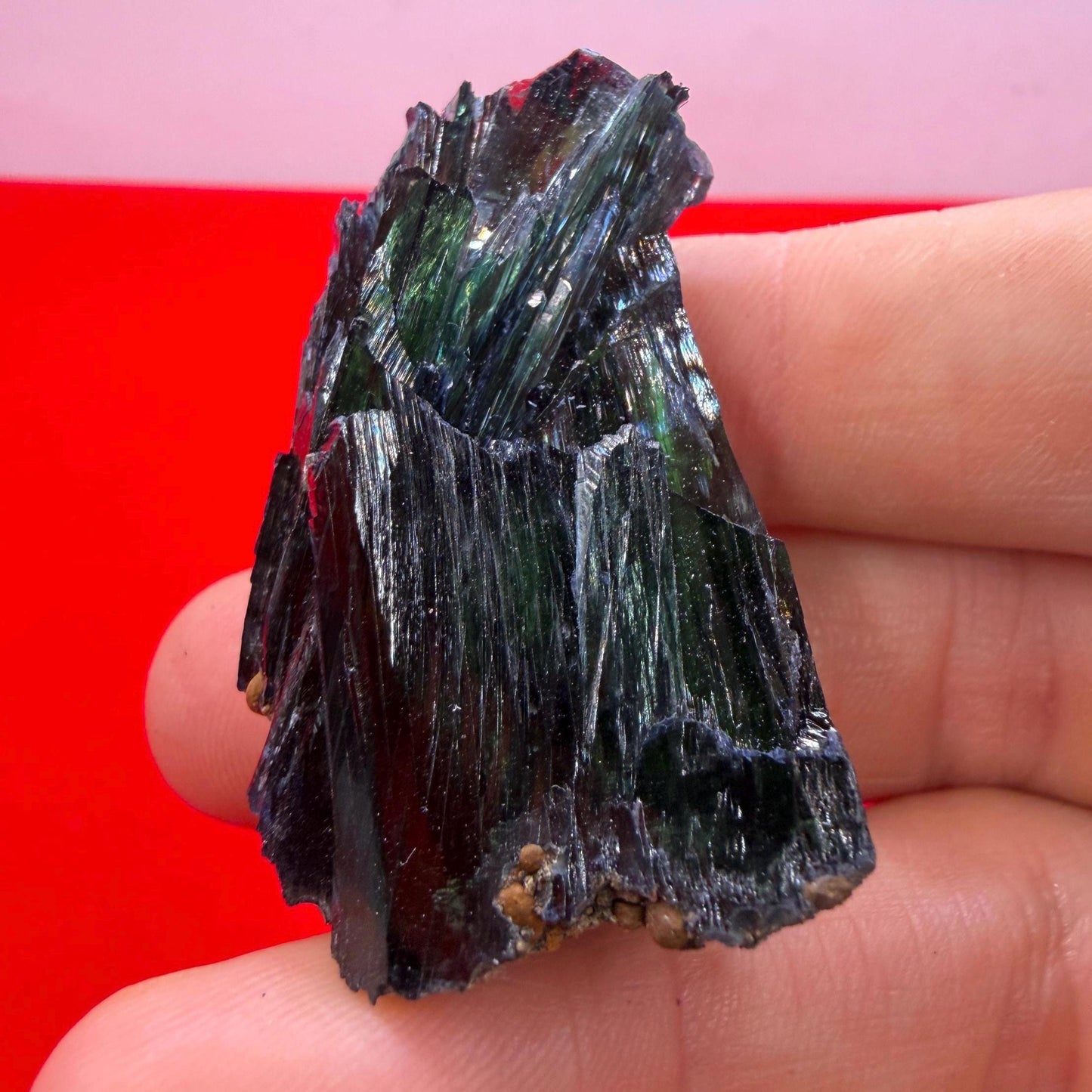 Rare Brazilian Vivianite Crystal: Reiki Energy Stone, Collector's Gem, 22.44g/112.2ct