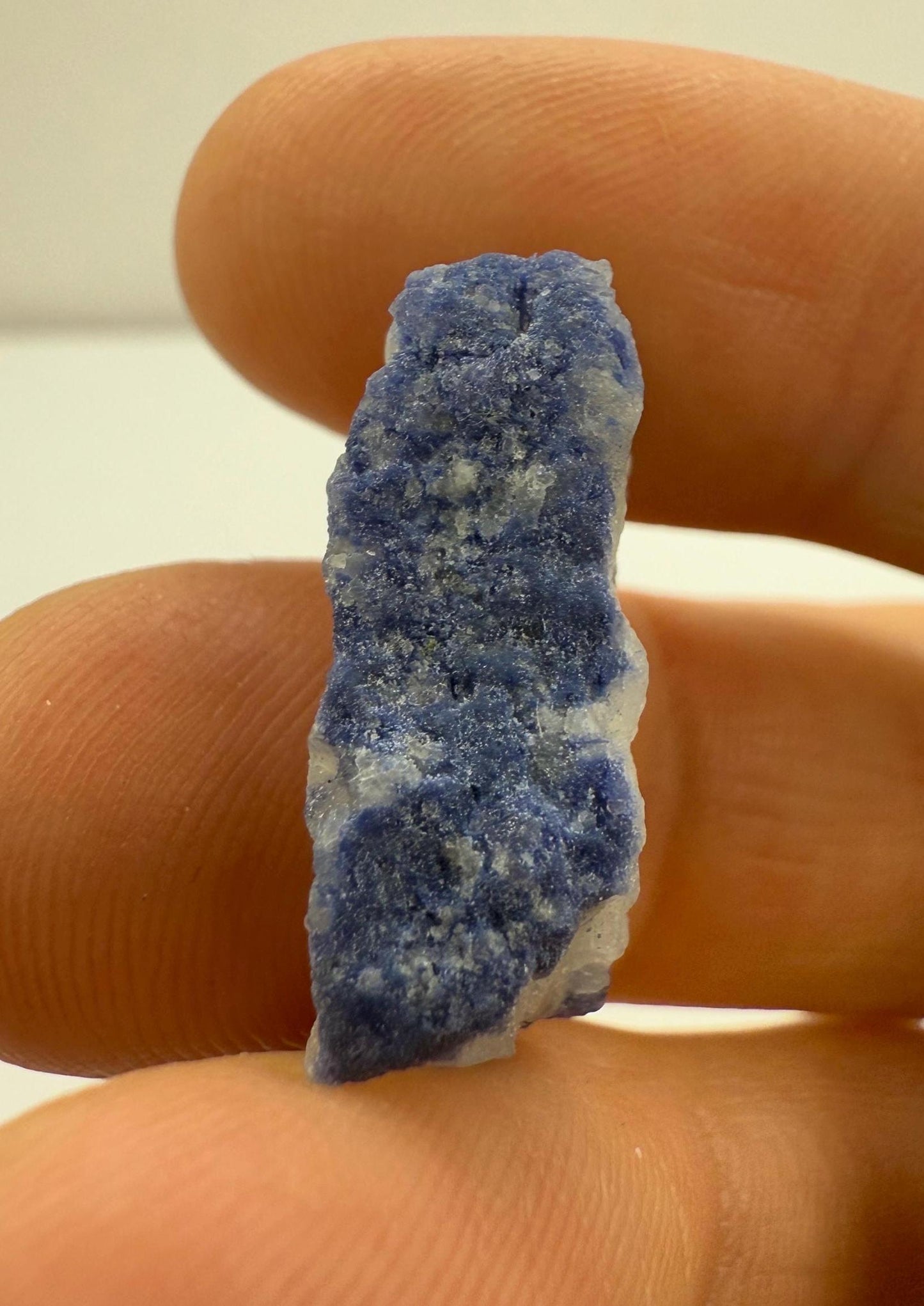 Raw Dumortierite Crystal, Vibrant Blue Mineral Specimen, Bahia Brazil