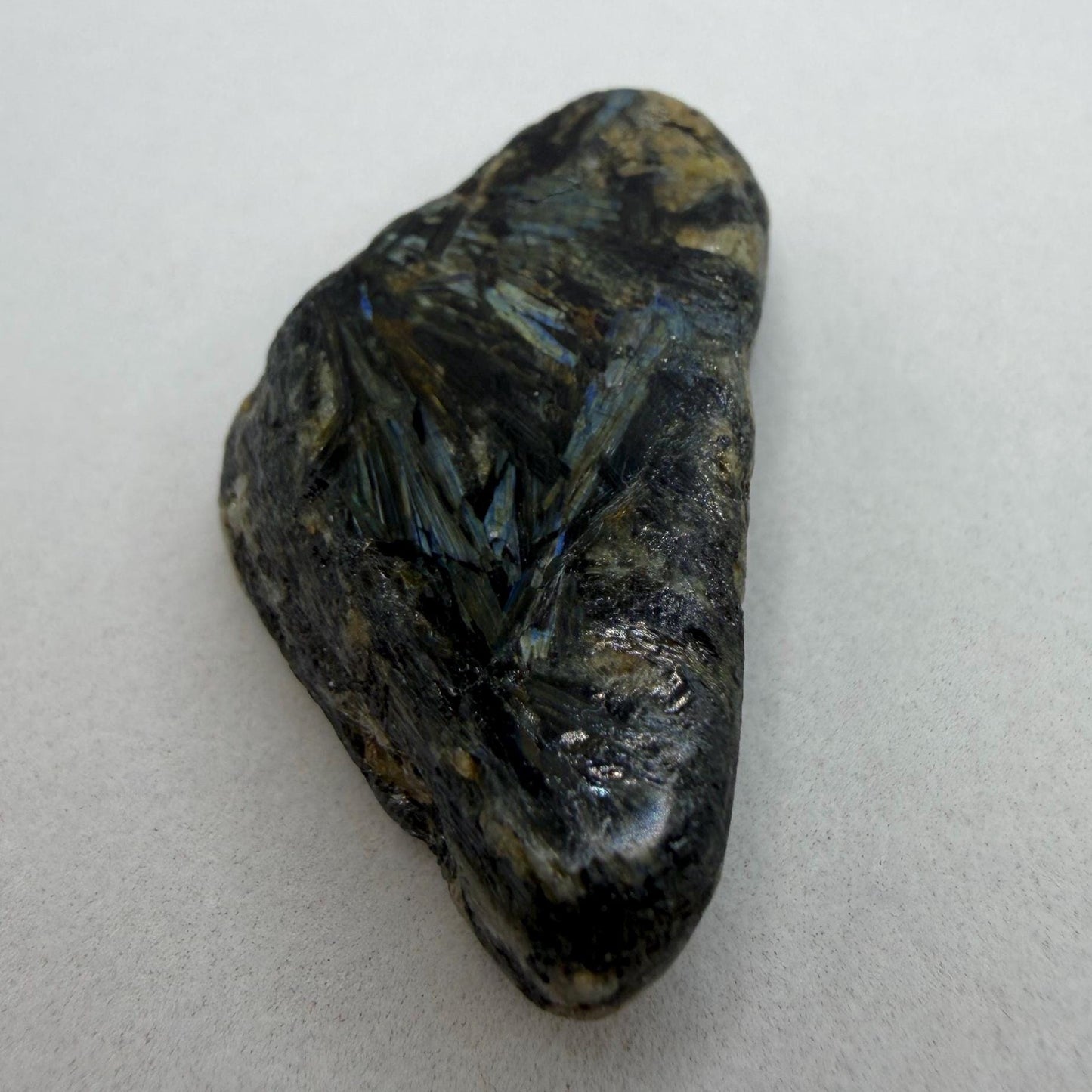 Rare Nuummite Crystal Finland, Genuine Sorcerer’s Stone, Iridescent Stone, 13.12g