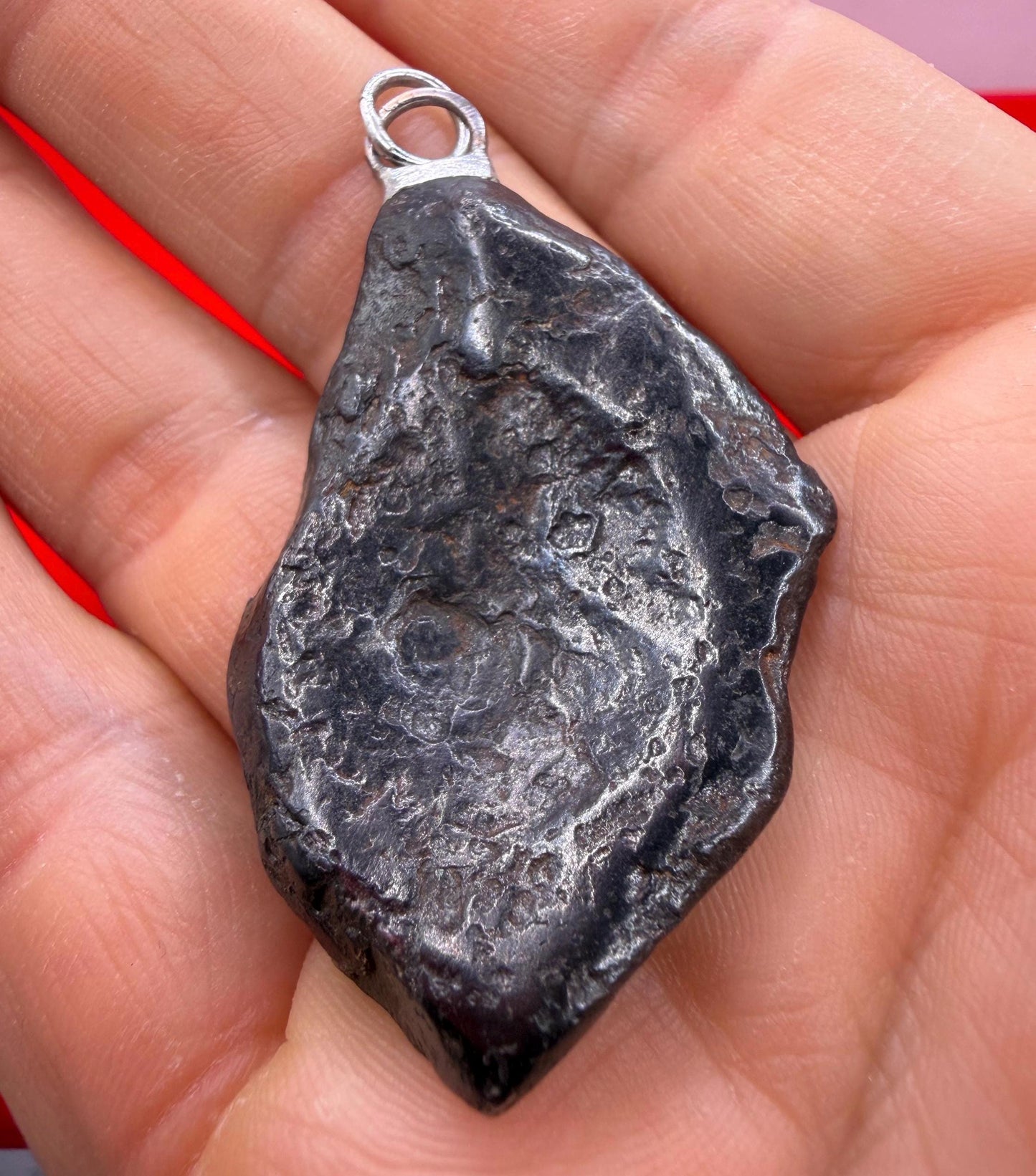 Canyon Diablo Iron Meteorite Pendant: Arizona Space Gift, 23.34 grams