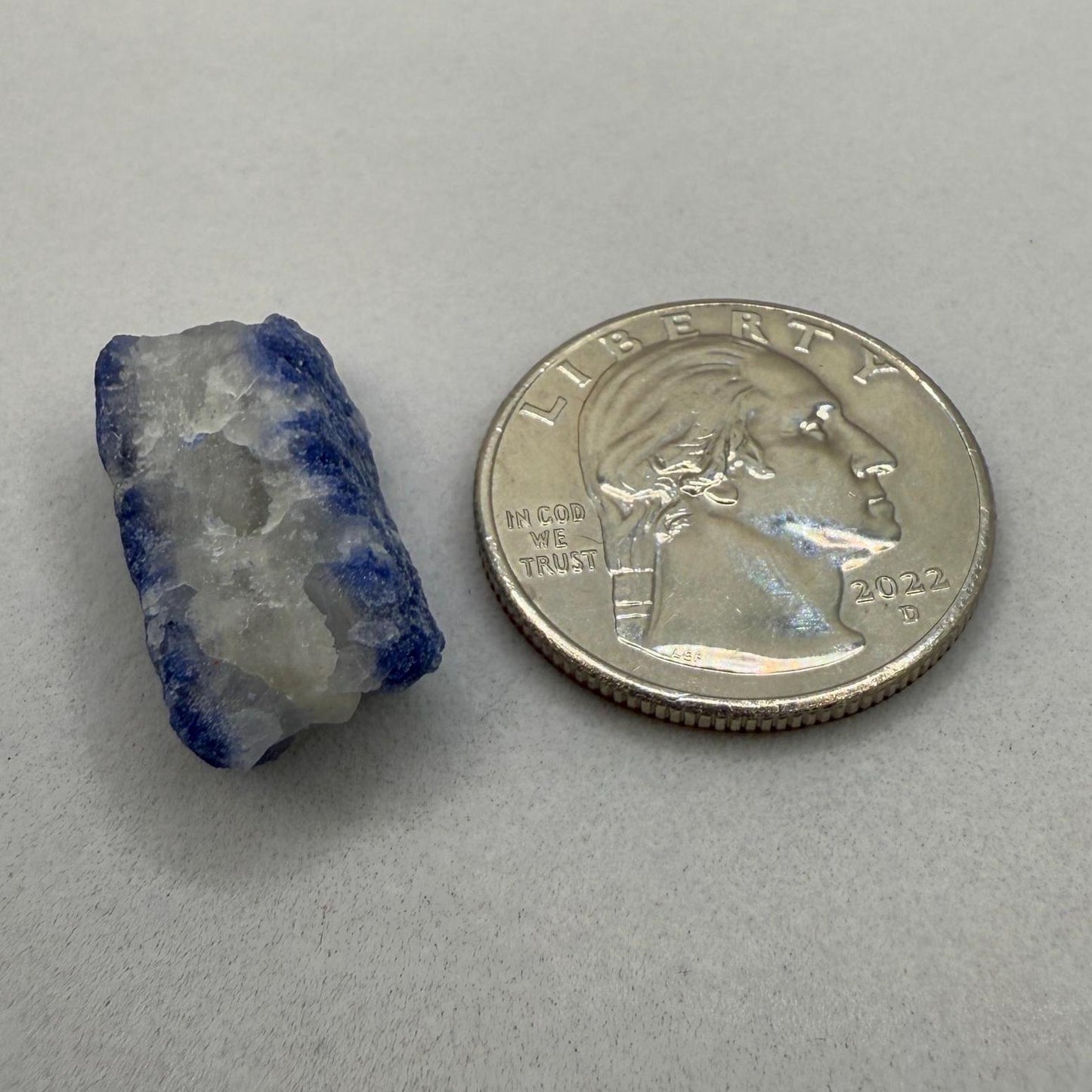 Raw Dumortierite Crystal, Vibrant Blue Mineral Specimen, Bahia Brazil