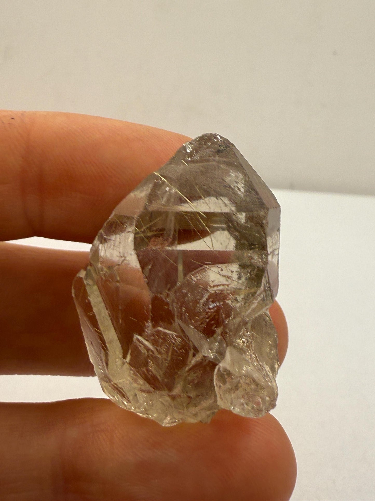 Golden Rutilated Quartz Crystal: Brazilian Fine Crystal, 19.89 grams