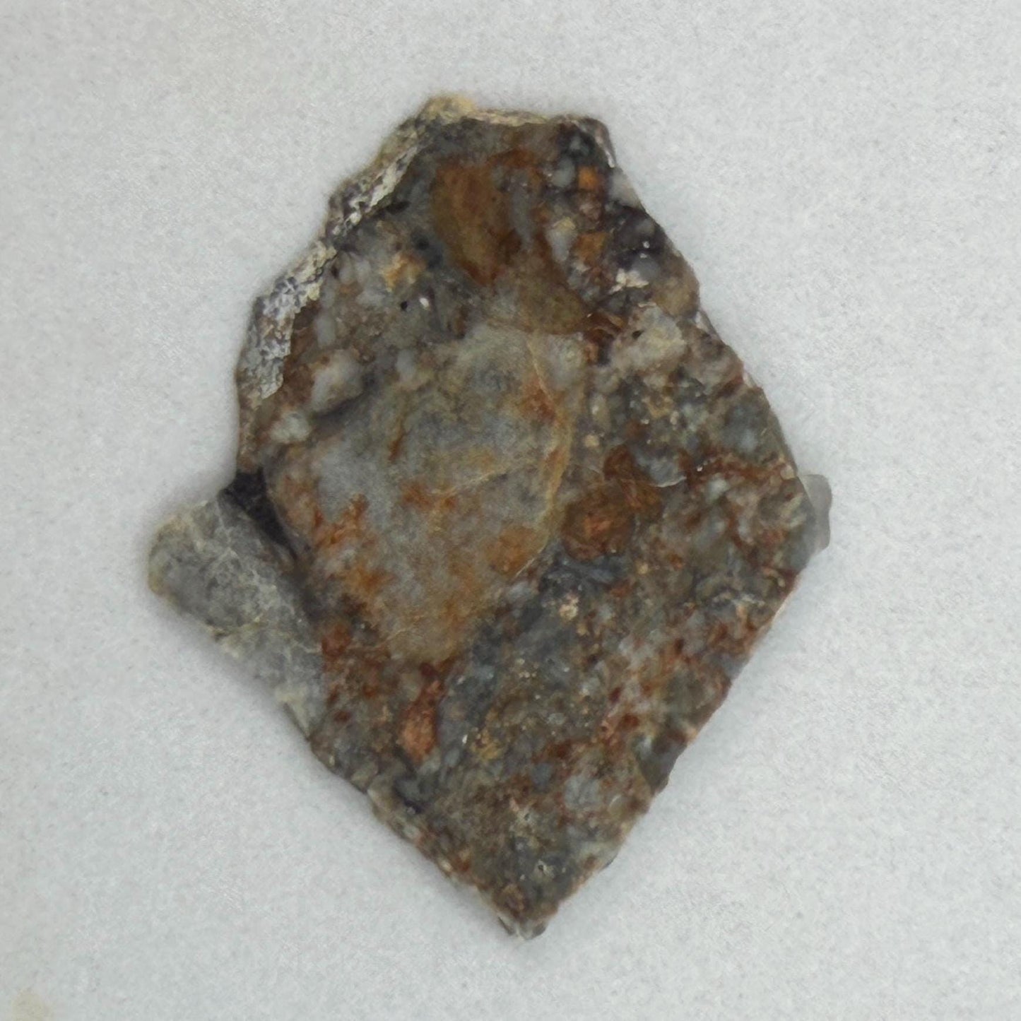 NWA 18045 Lunar Meteorite Slice, Authentic Moon Rock, Melt Breccia, 6.90 grams