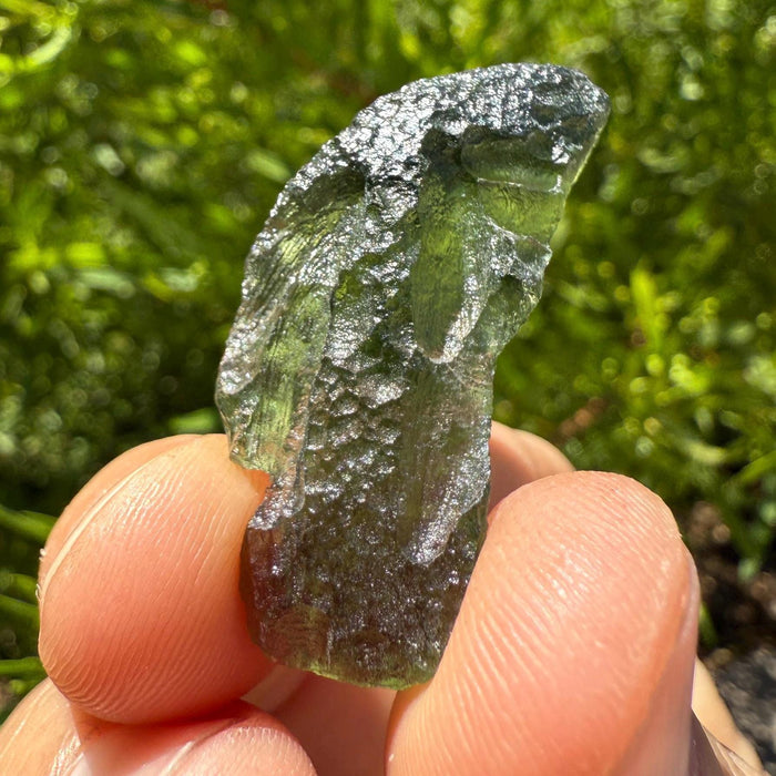 Authentic Moldavite Tektite Specimen: Czech Republic, Reiki Energy, 4.95g/24.75ct