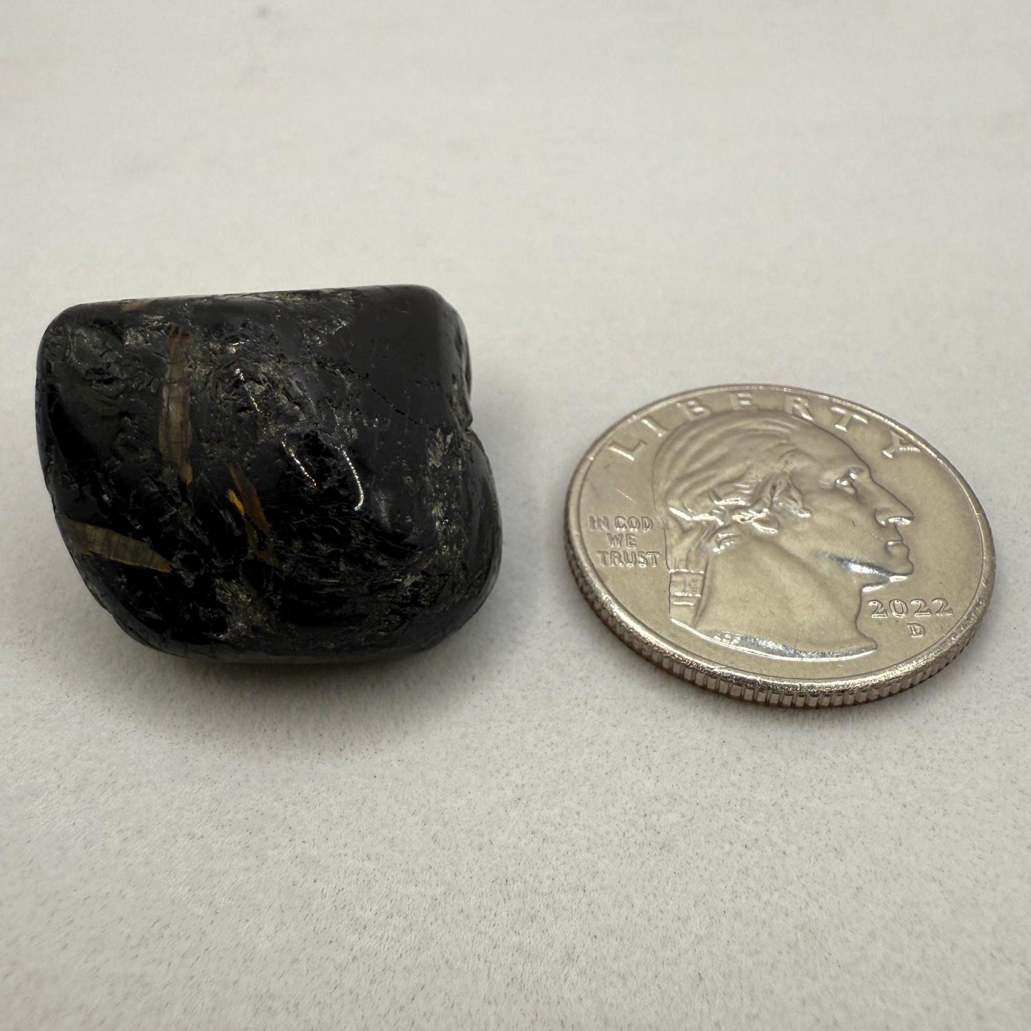 Nuummite Stone: Greenland, Socerer’s Stone, Grounding, Talisman, 16.00 grams