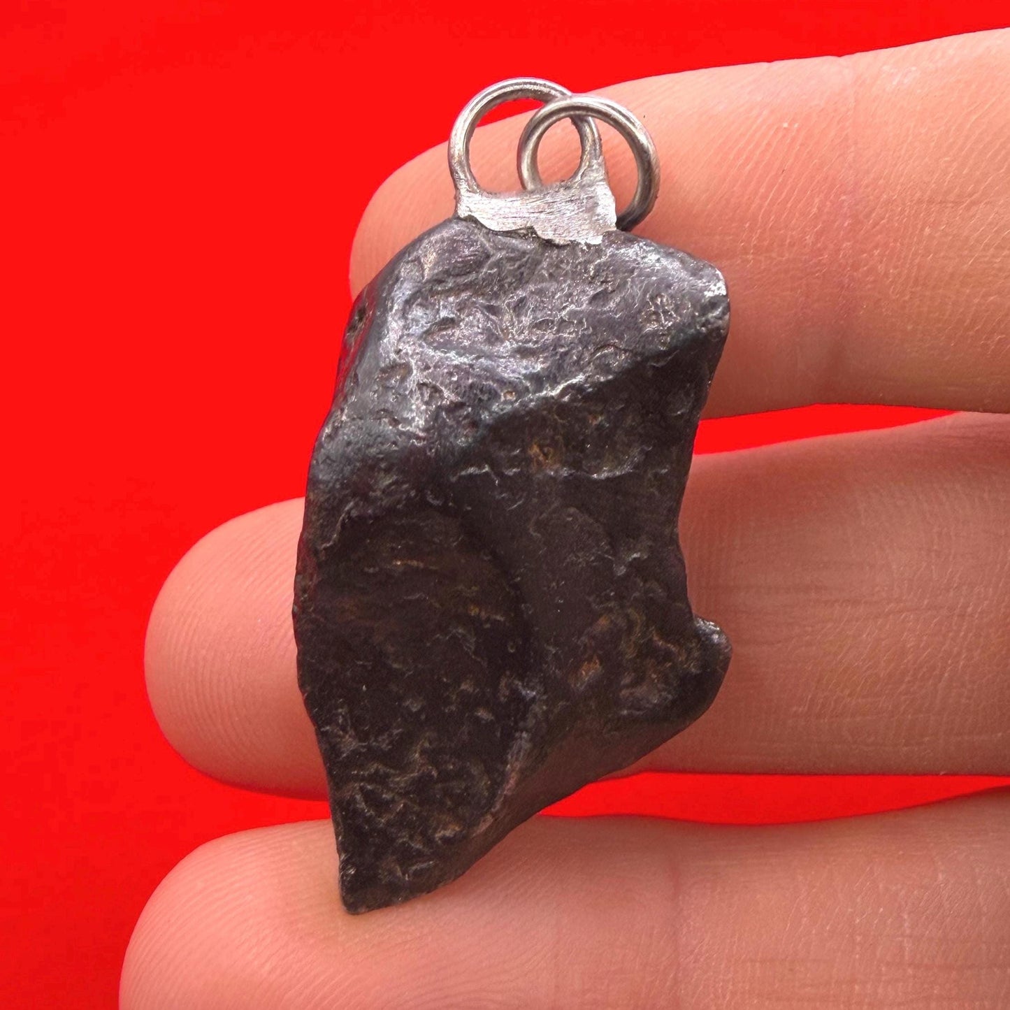 Canyon Diablo Iron Meteorite Pendant: Arizona Space Gift, 21.01 grams