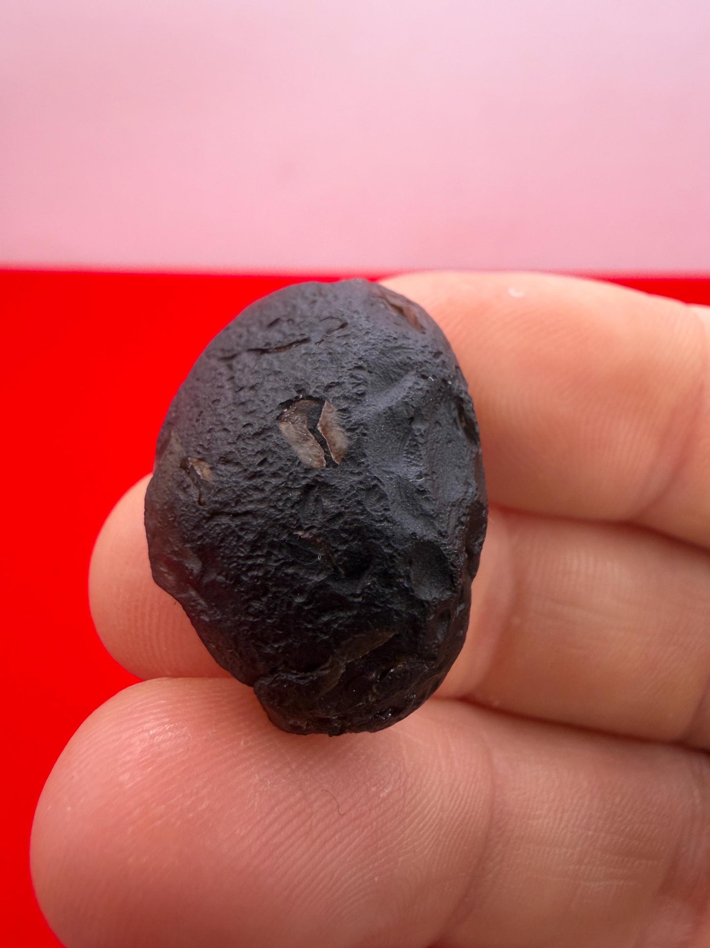 Saffordite Cintamani Stone Specimen: Rare Arizona Pseudo-Tektite, 7.49 grams