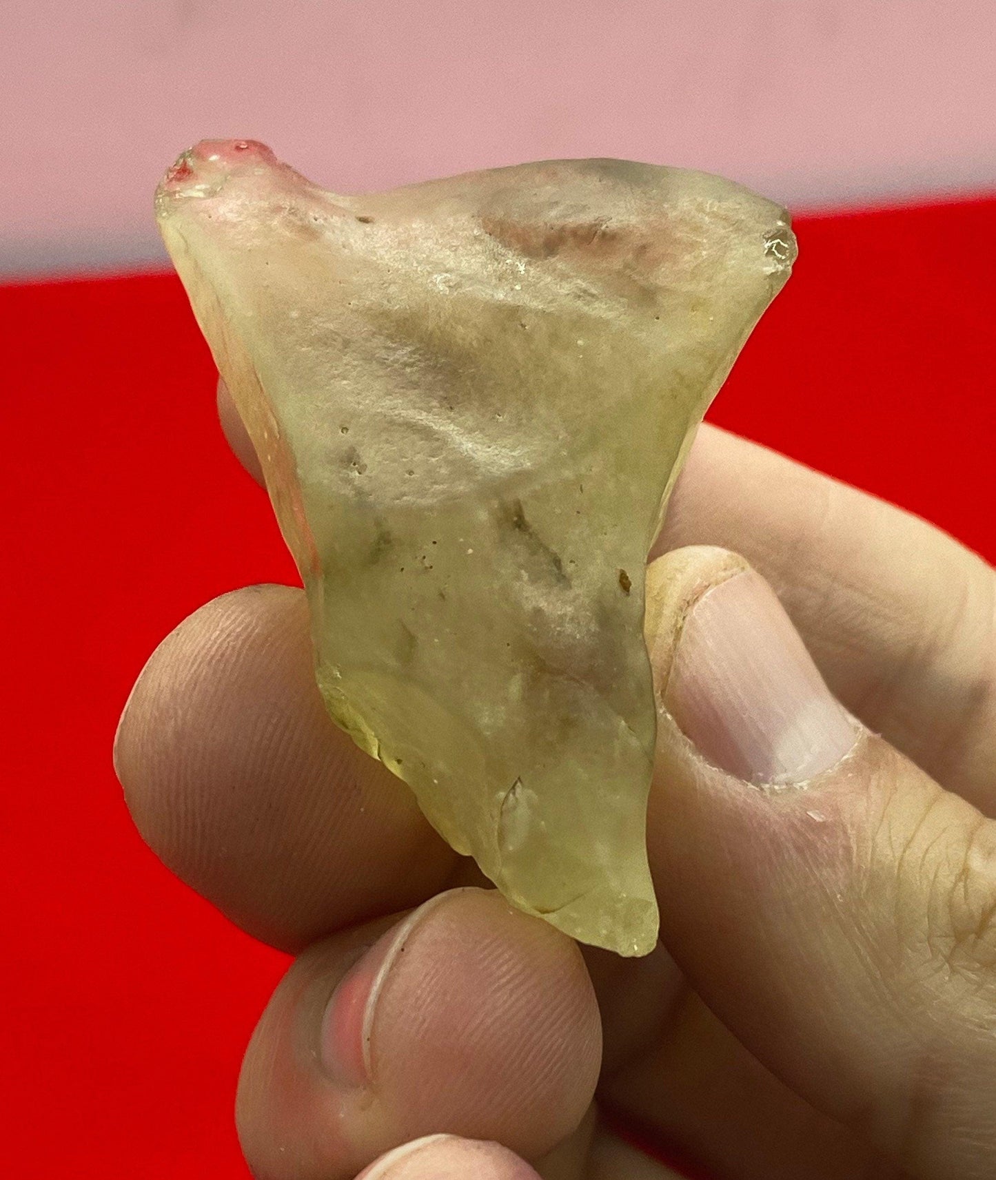 Rare Libyan Desert Glass: Golden Tektite Talisman, 28.52g
