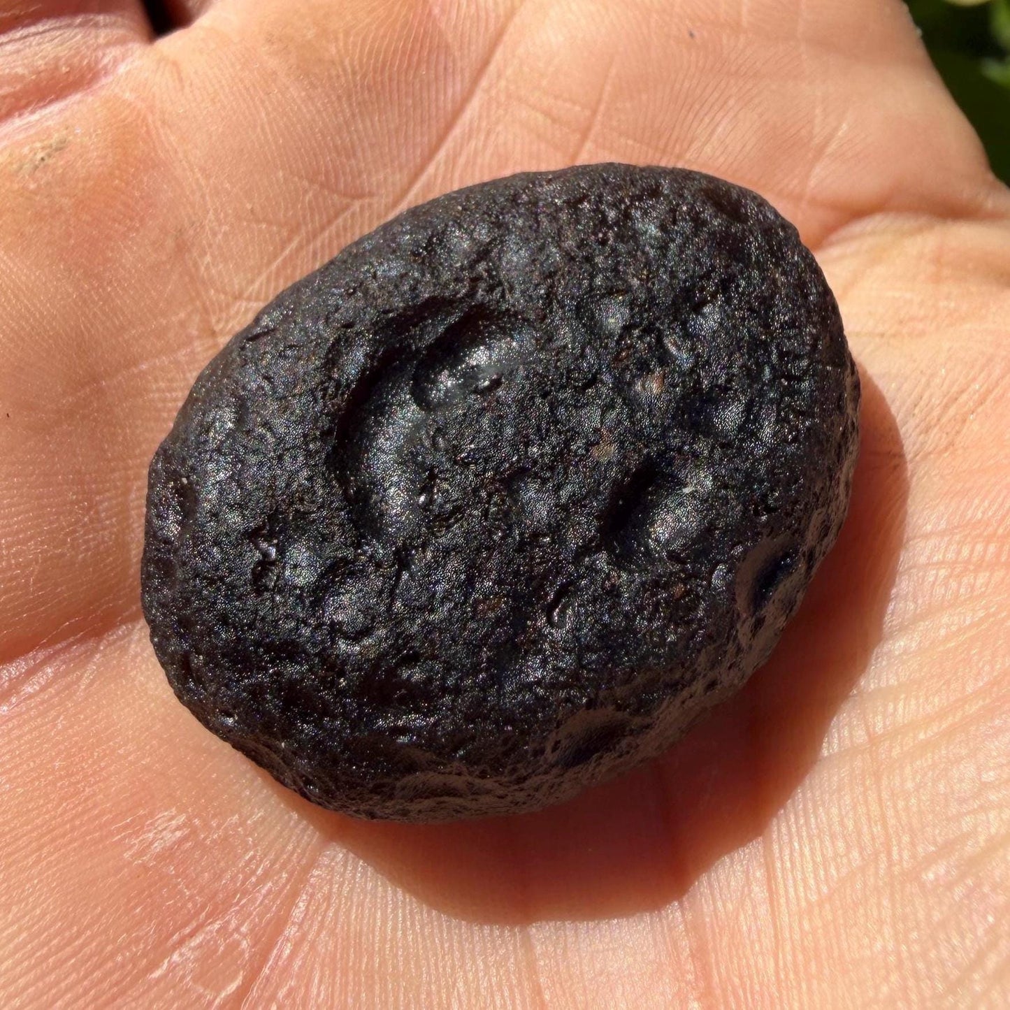 Saffordite Stone: Rare Cintamani, Arizona Pseudo-Tektite -18.69 Grams
