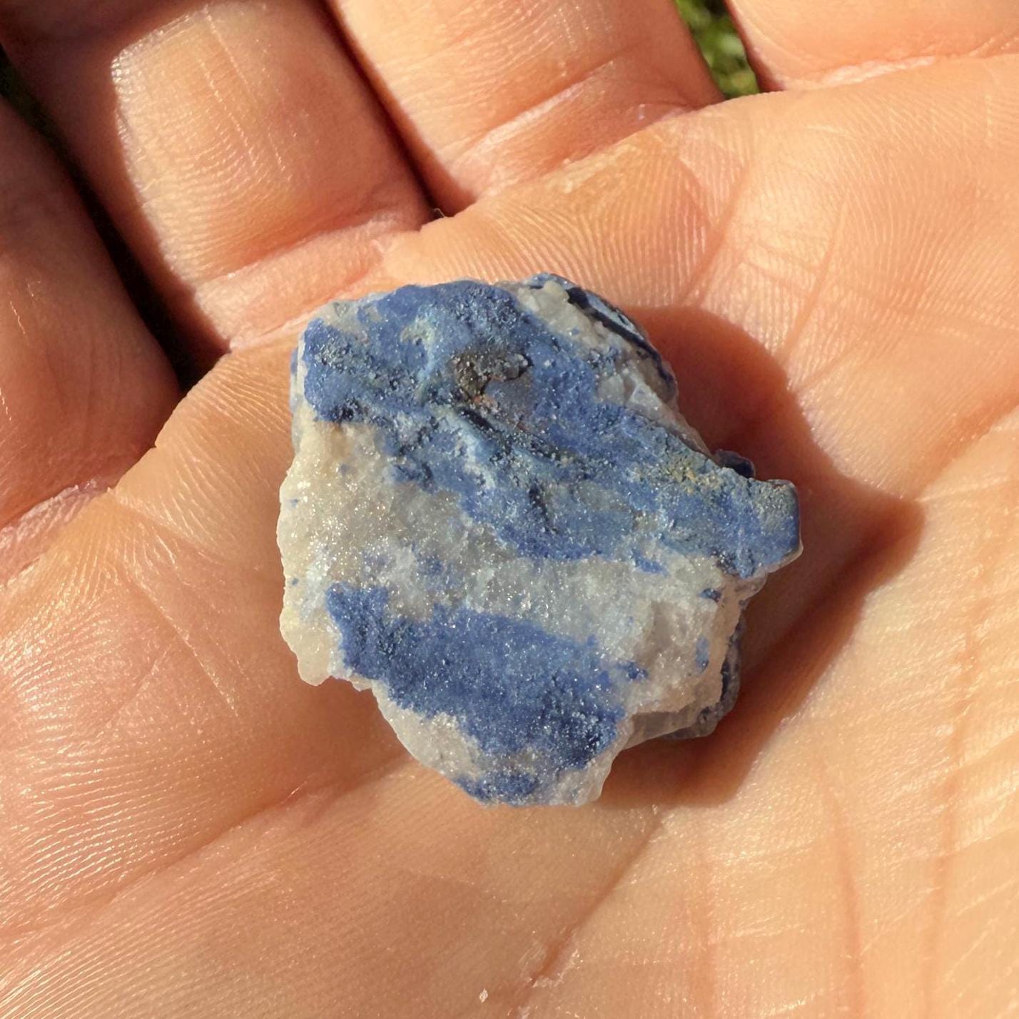 Raw Blue Dumortierite Crystal, Bahia Brazil, Mineral Specimen