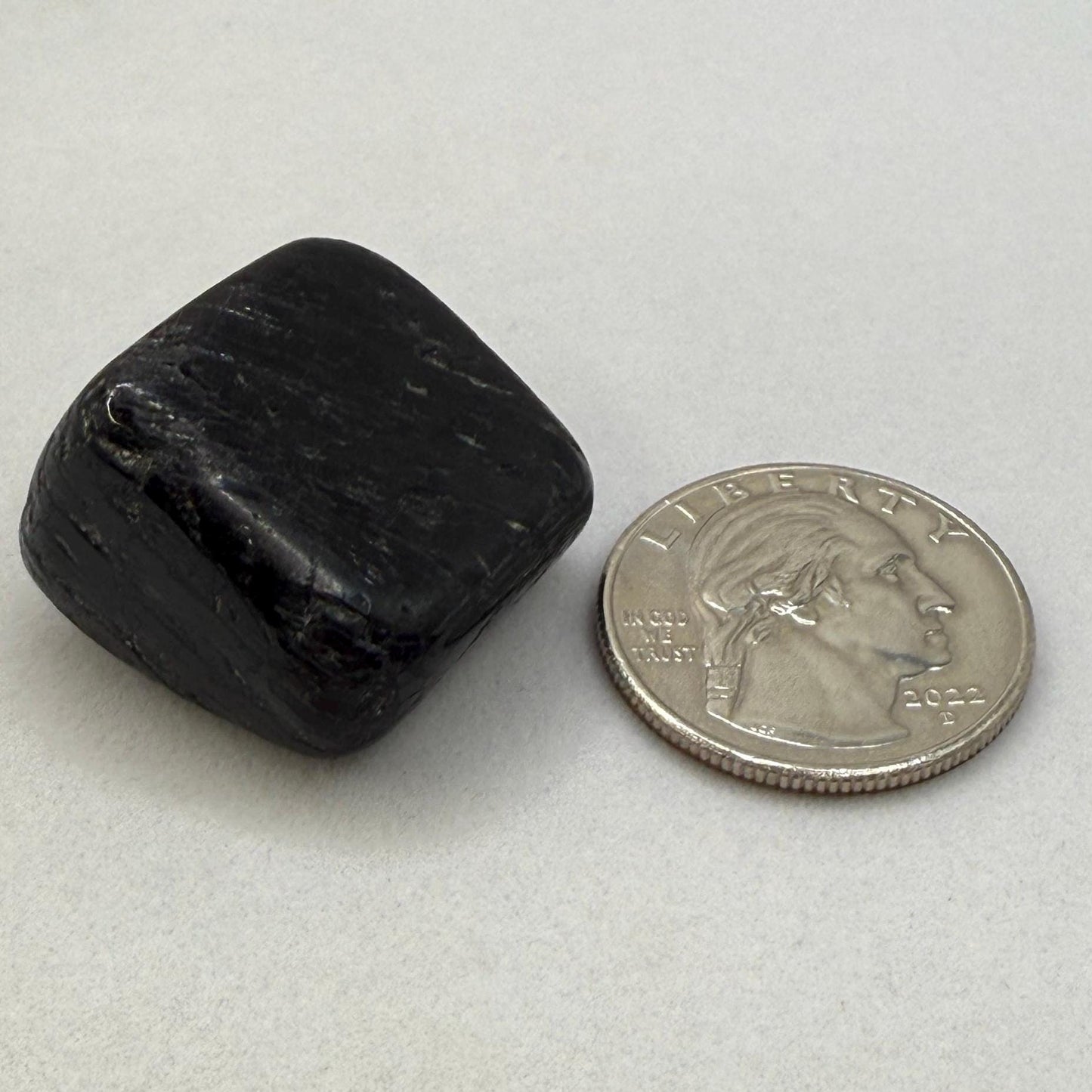 Greenland Nuummite Stone: Reiki Grounding Gemstone, 23.09 grams