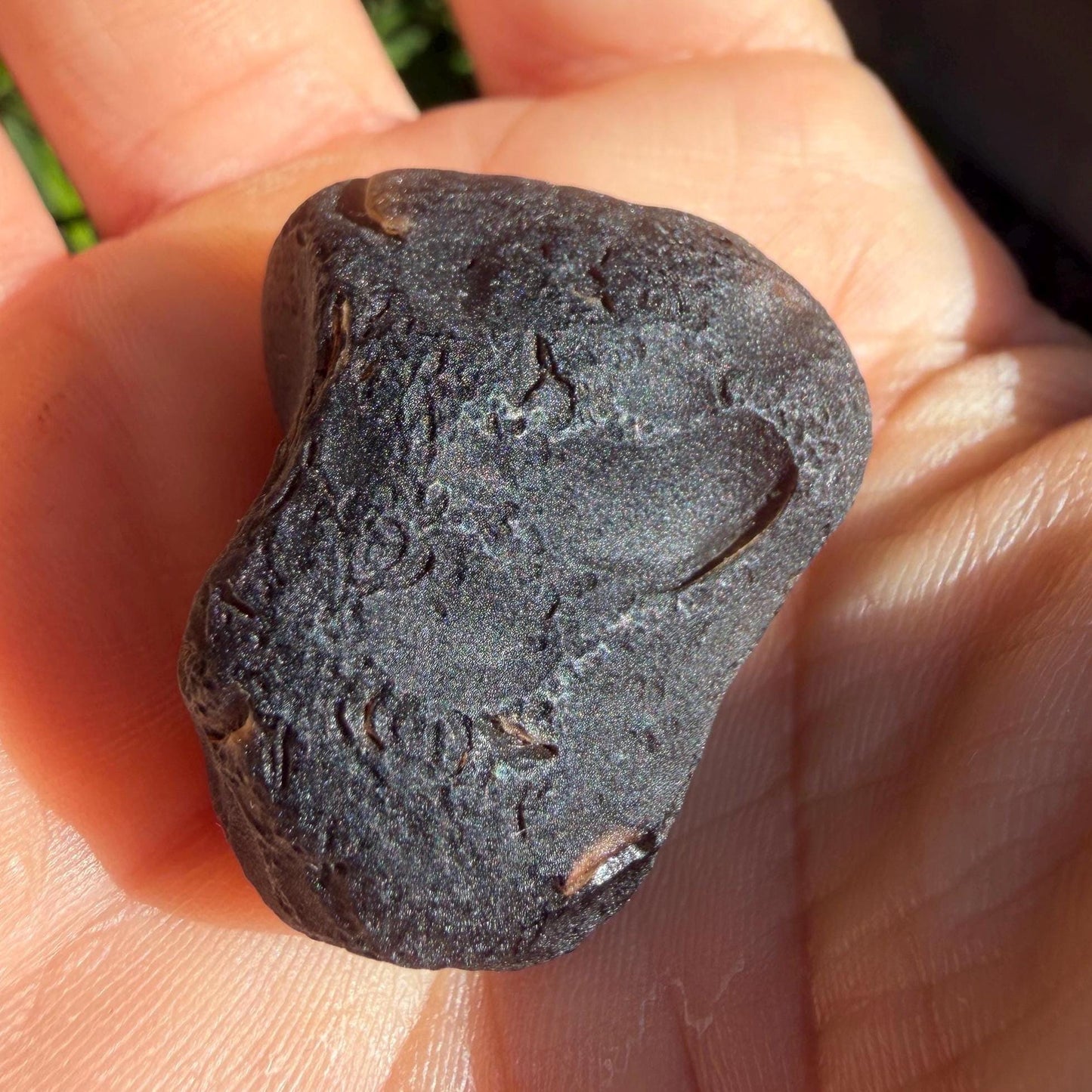 Saffordite Stone: Rare Cintamani, Arizona Pseudo-Tektite -15.66 Grams