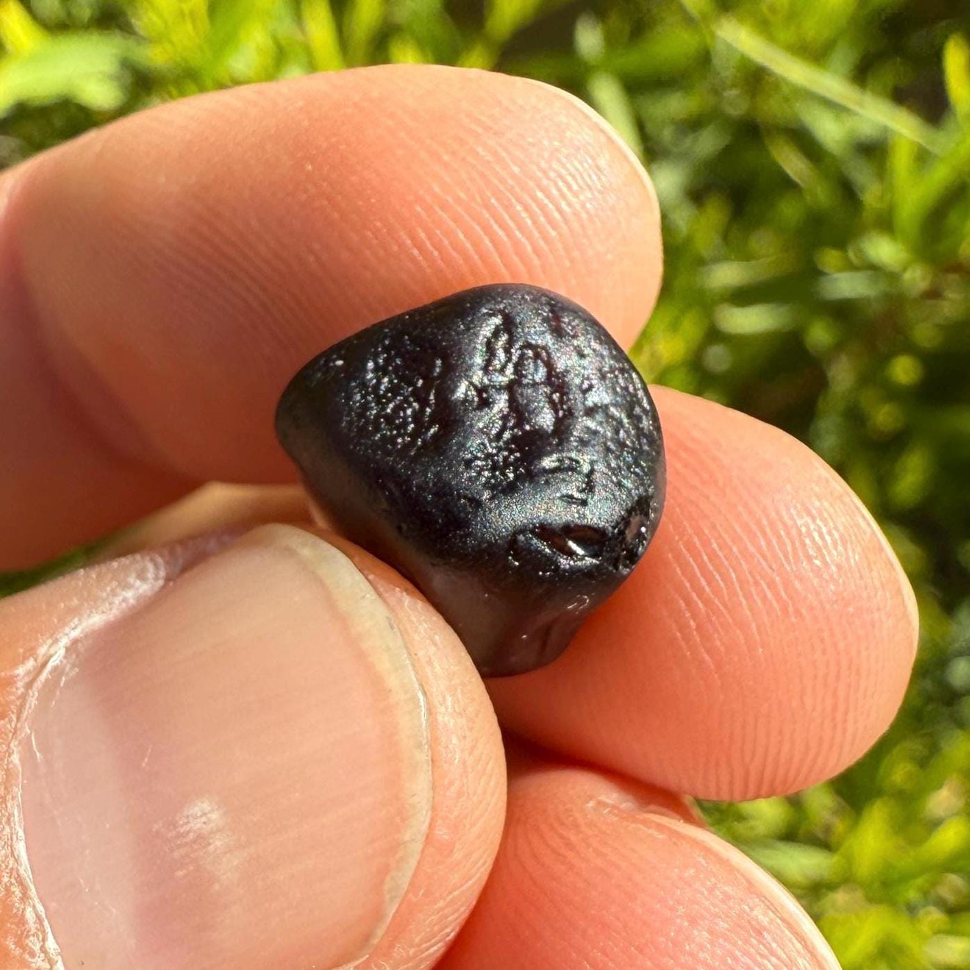 Saffordite Cintamani Stone: Rare Arizona Pseudo-Tektite, 2.04 Grams