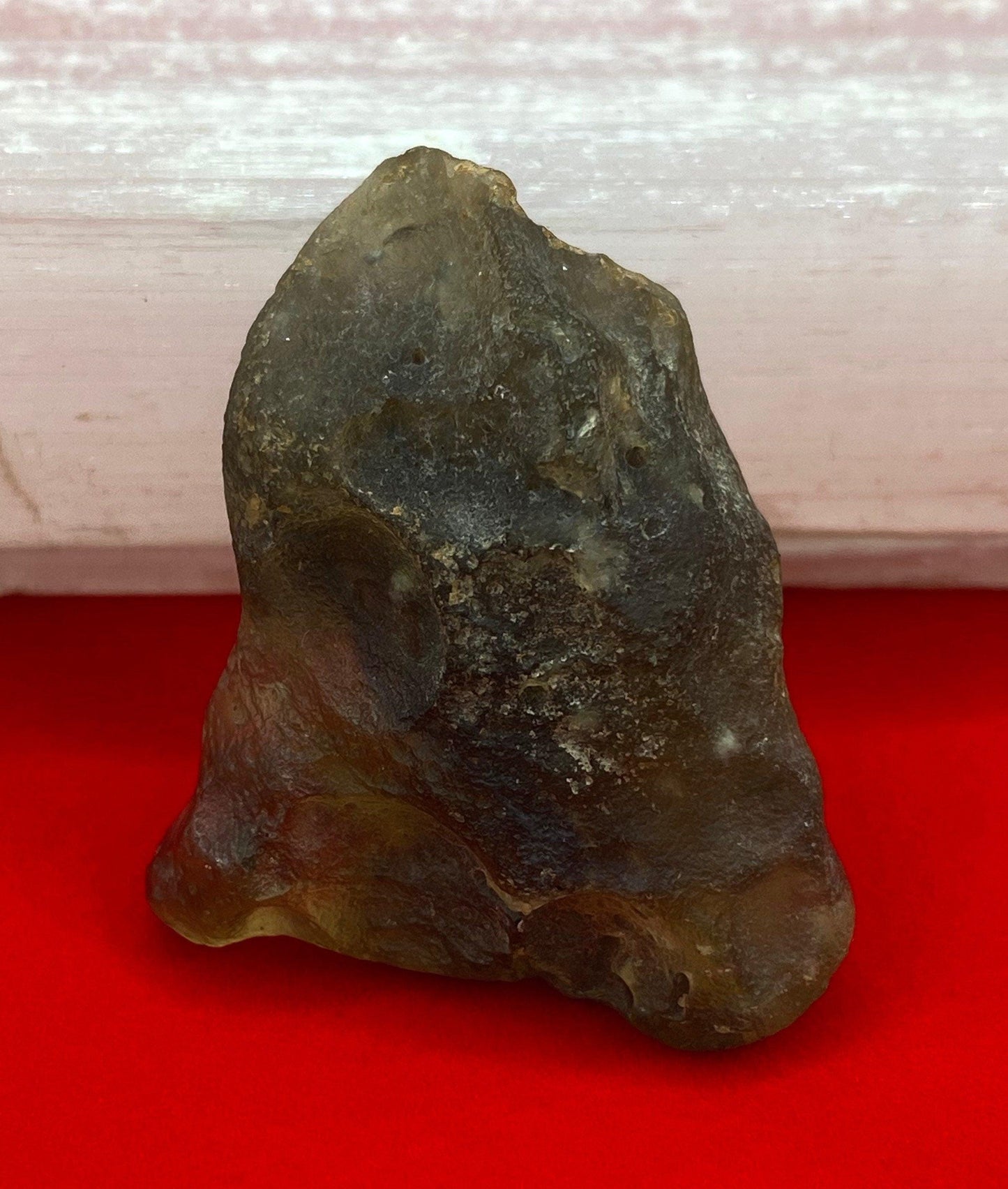 Libyan Desert Glass Tektite: Golden Green Talisman, Rare and Unique Tektite, 15.70 grams