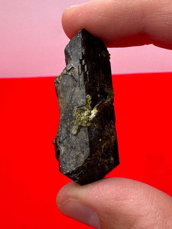 Peruvian Epidote Crystal Specimen: Reiki Healing Stone, 19.75 Grams