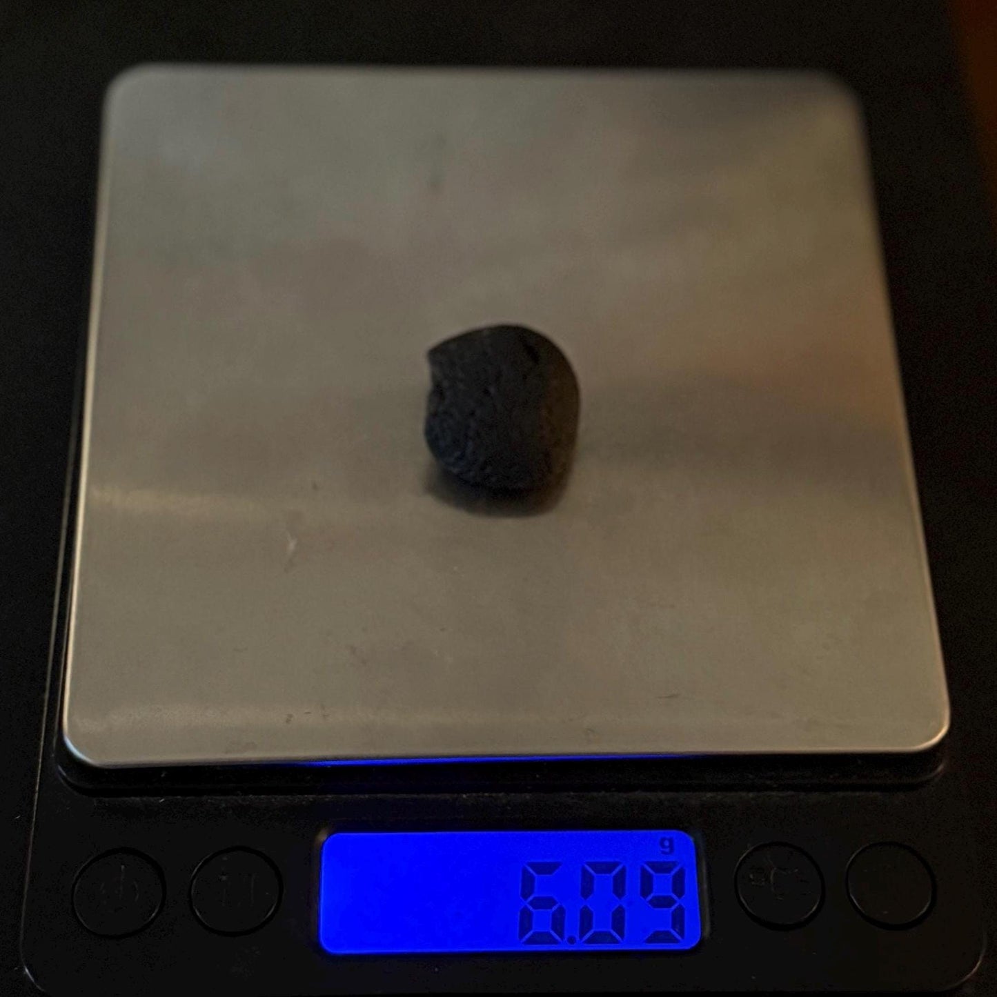 Saffordite Cintamani Stone Specimen: Rare Arizona Pseudo-Tektite, 6.09 grams