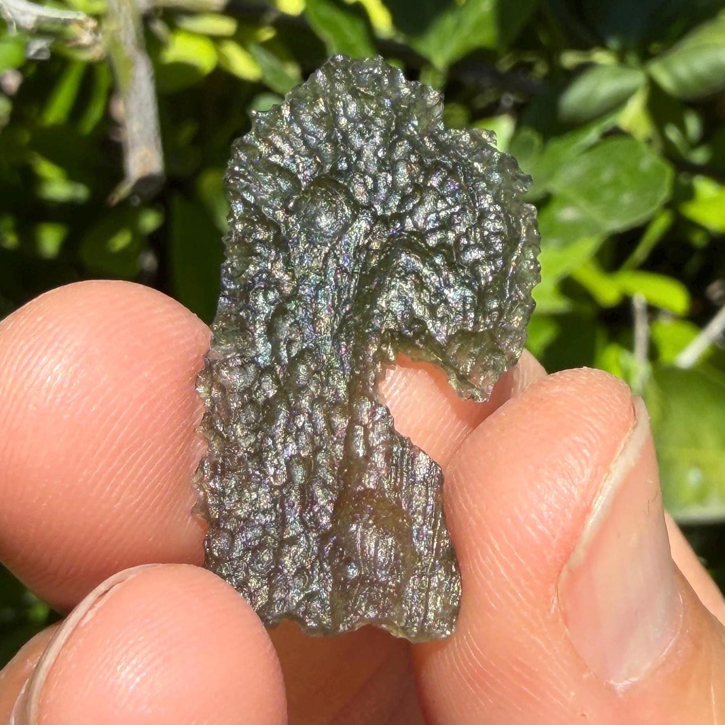 Authentic Moldavite Tektite Specimen: 2.80 grams, Reiki Talisman