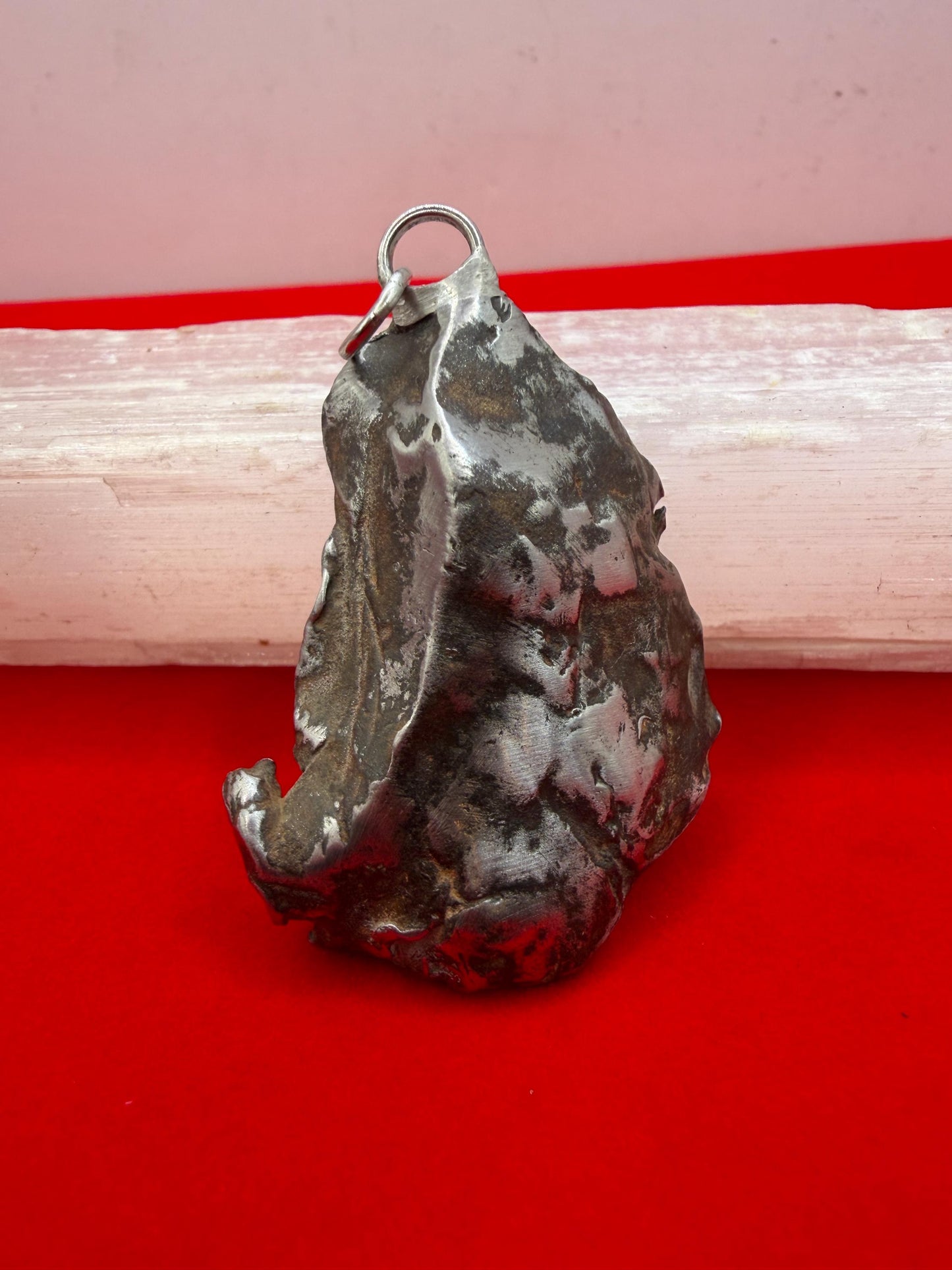 Gebel Kamil Iron Meteorite Pendant, Egypt, Authentic Meteorite, 55.15g