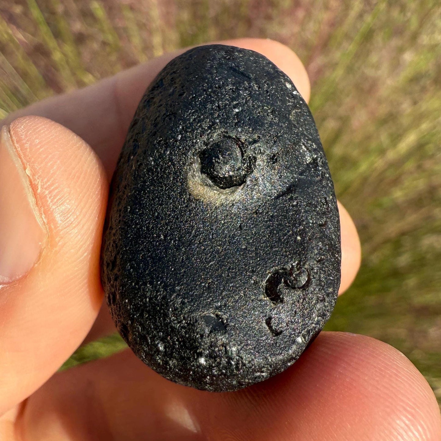 Colombianite Specimen: Translucent Tektite, Shamanic Healing Stone, Pseudo-Tektite, 33.20 grams
