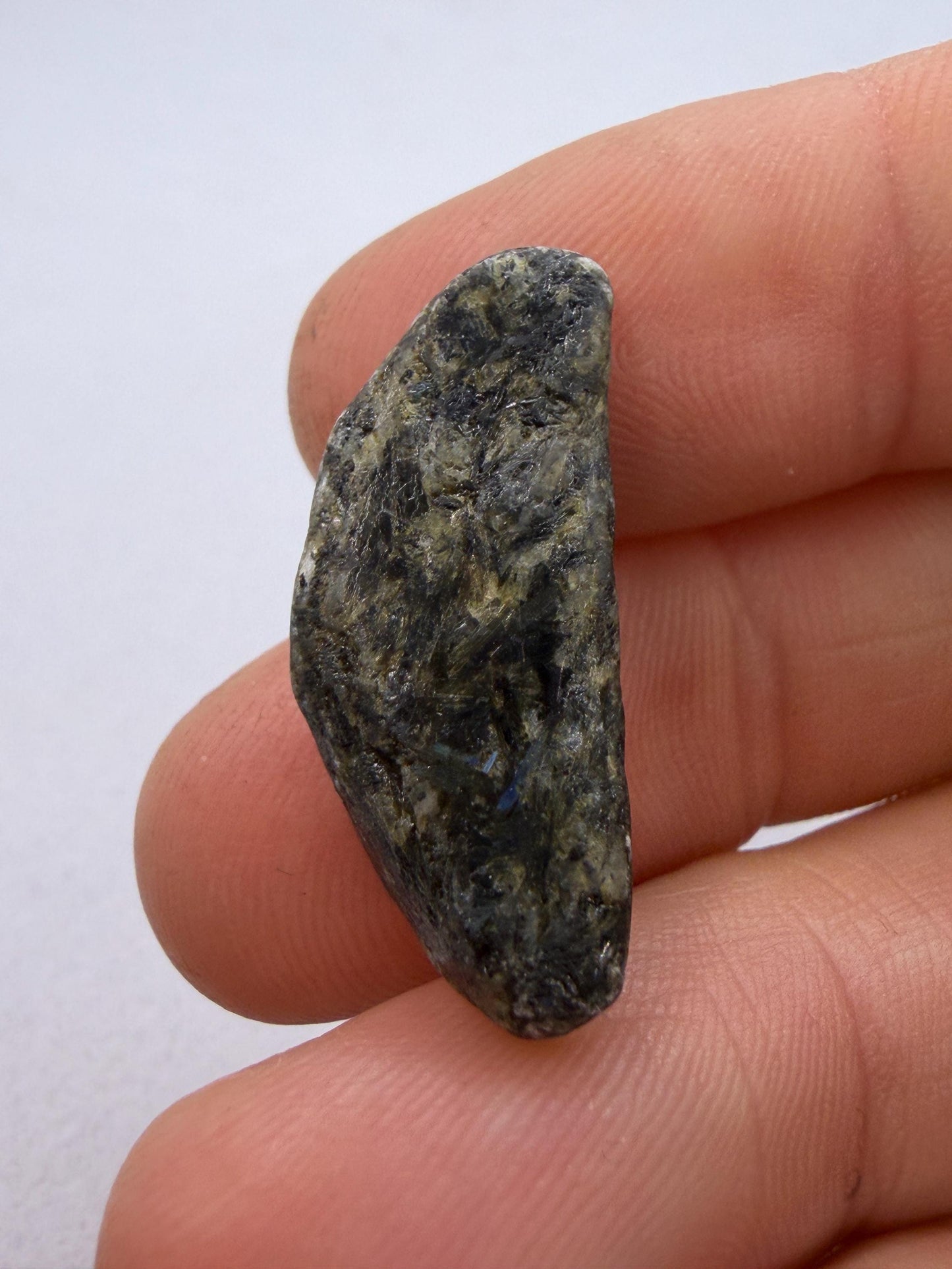 Rare Nuummite Crystal Finland, Genuine Sorcerer’s Stone, Iridescent Stone, 2.84g
