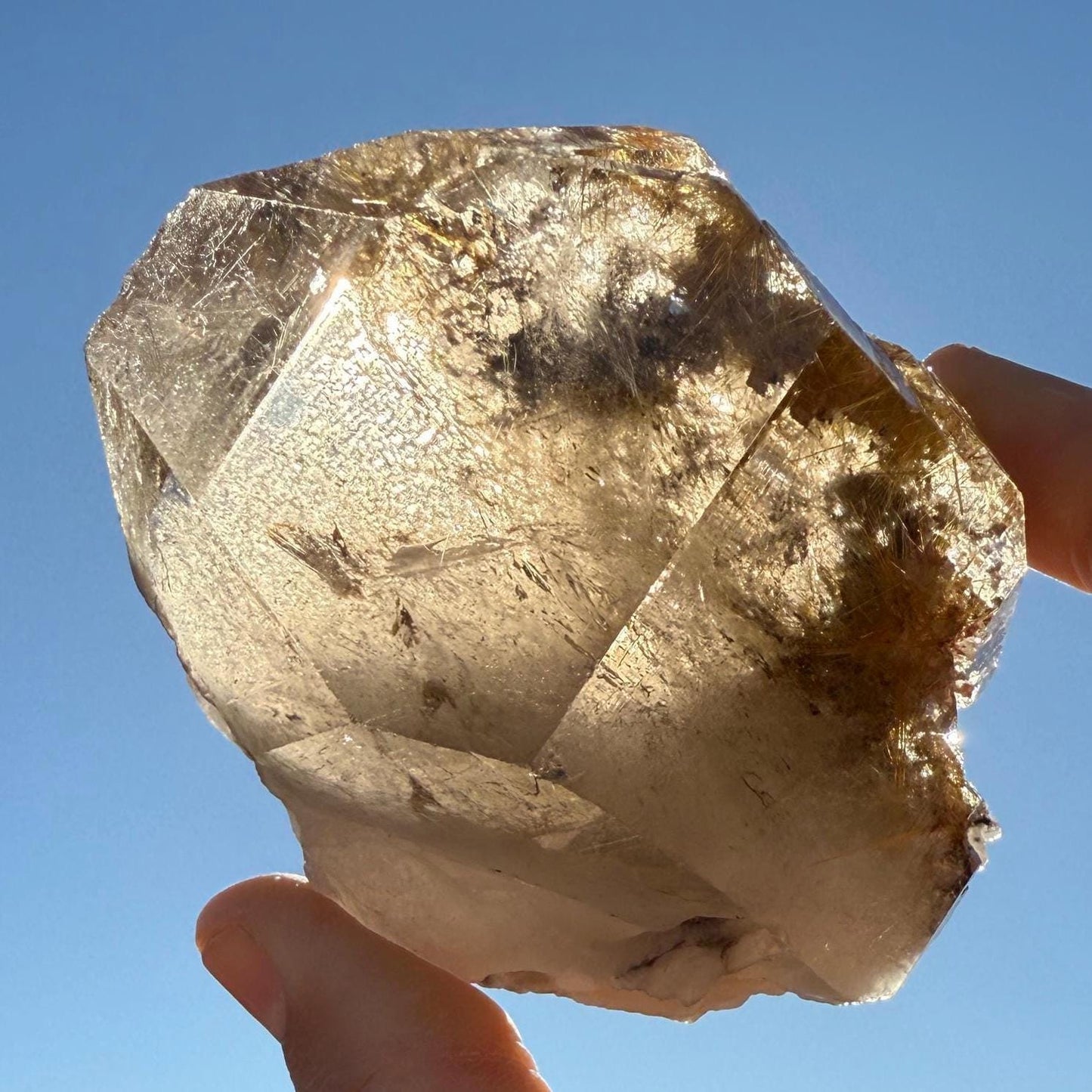 Rare Golden Rutilated Quartz Crystal: Brazilian Fine Crystal, 348g