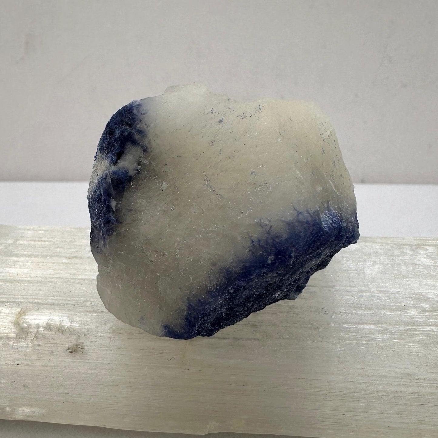 Raw Dumortierite Crystal, Vibrant Blue Mineral Specimen (58.73 grams)