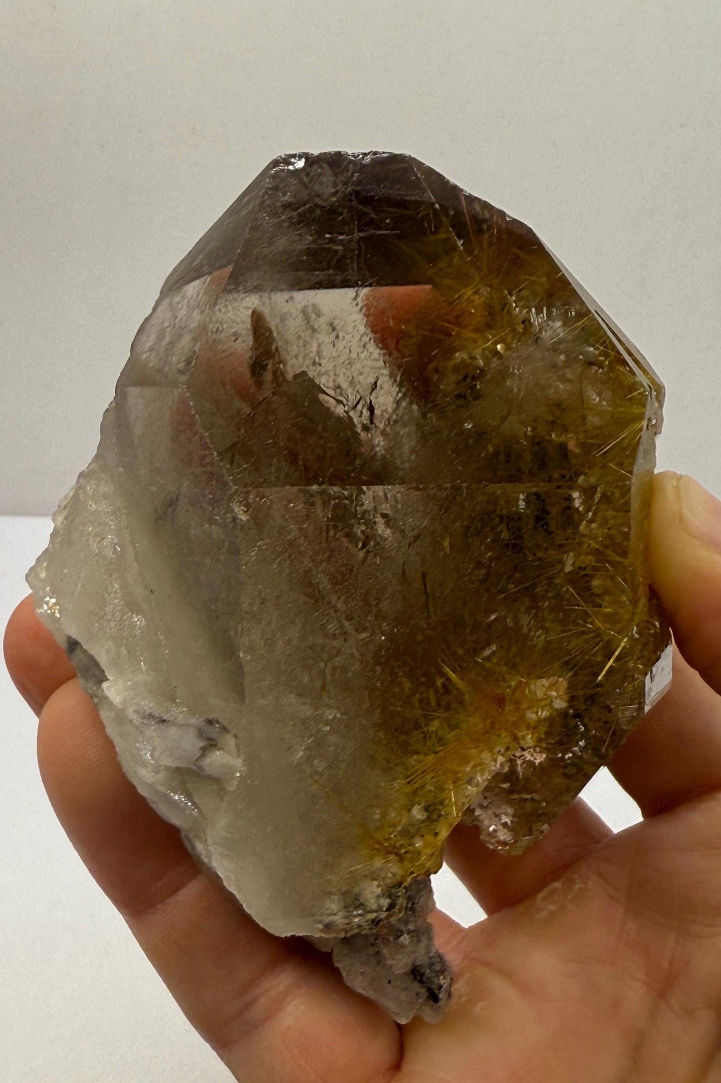 Rare Golden Rutilated Quartz Crystal: Brazilian Fine Crystal, 348g