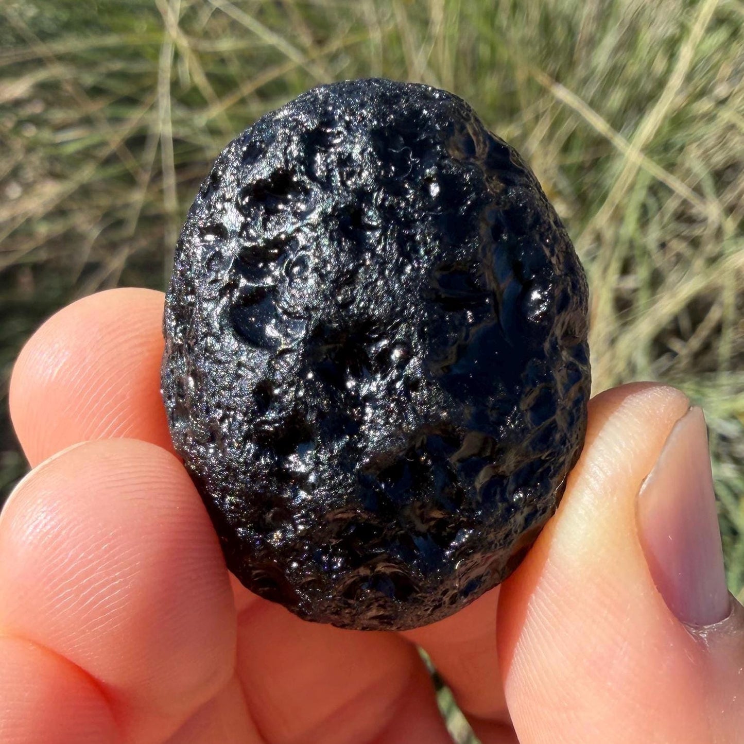 Saffordite Stone: Rare Cintamani, Arizona Pseudo-Tektite -22.82 Grams