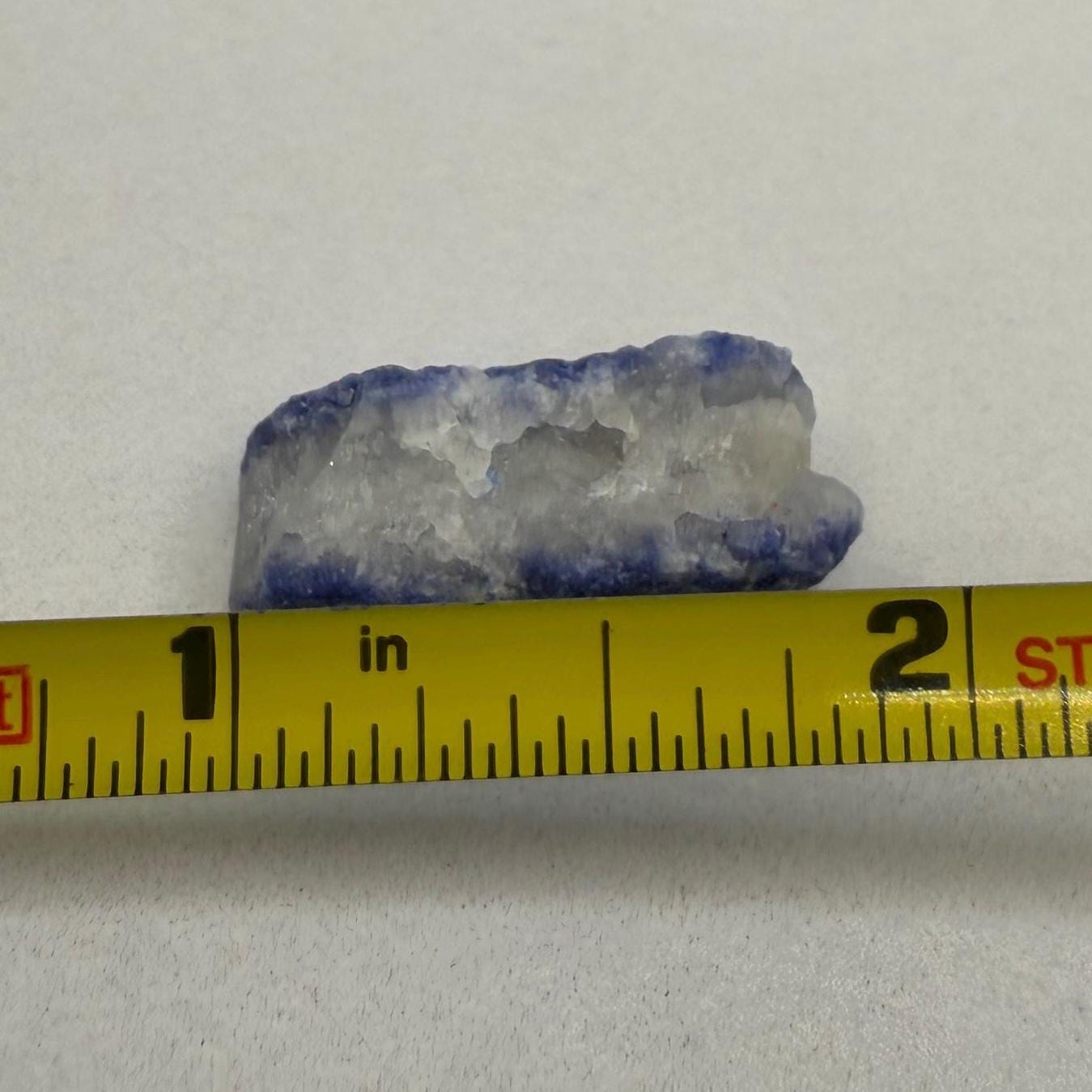 Raw Dumortierite Crystal, Vibrant Blue Mineral Specimen, Bahia Brazil