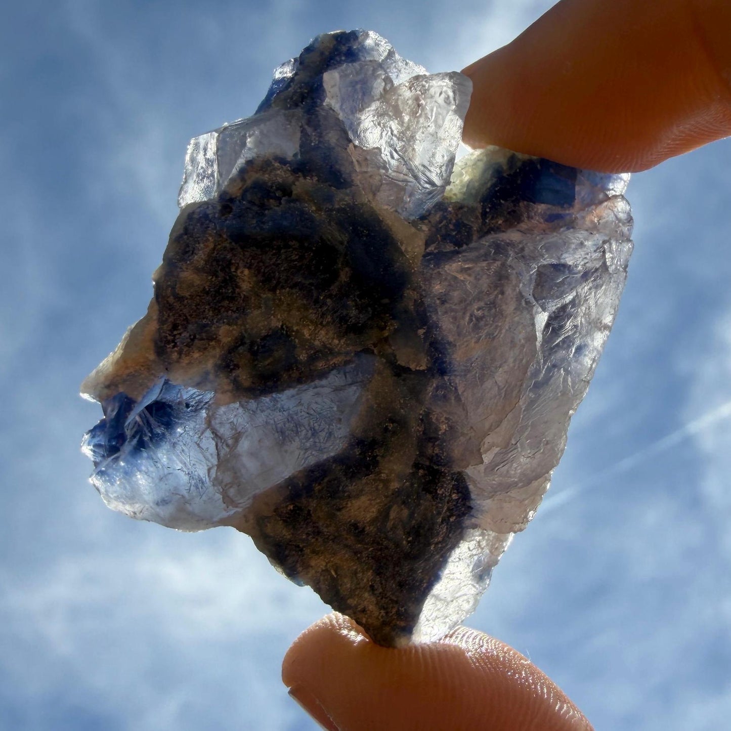 Brazilian Blue Dumortierite, Natural Specimen, Reiki, 37.73g/188.65ct