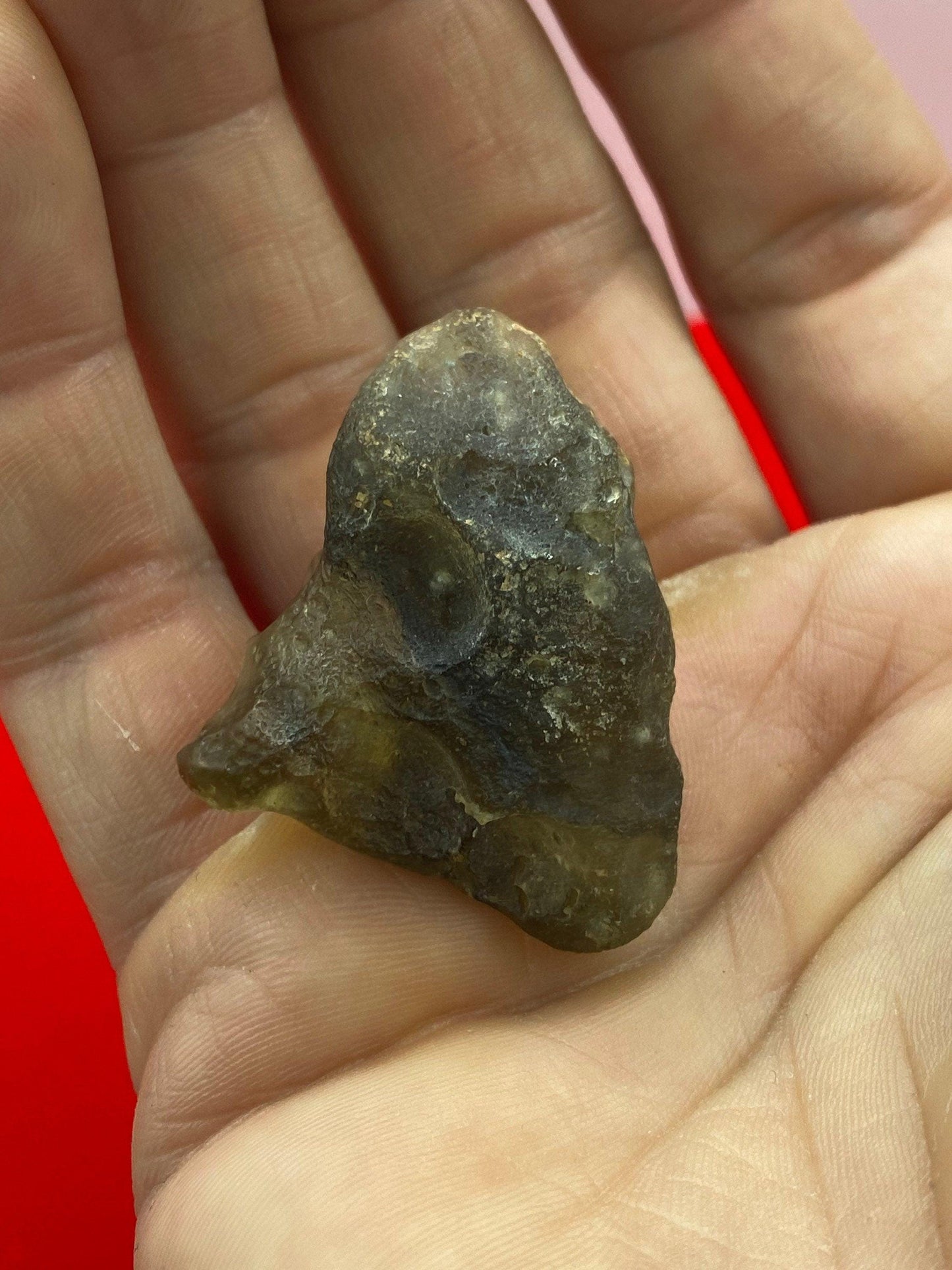 Libyan Desert Glass Tektite: Golden Green Talisman, Rare and Unique Tektite, 15.70 grams