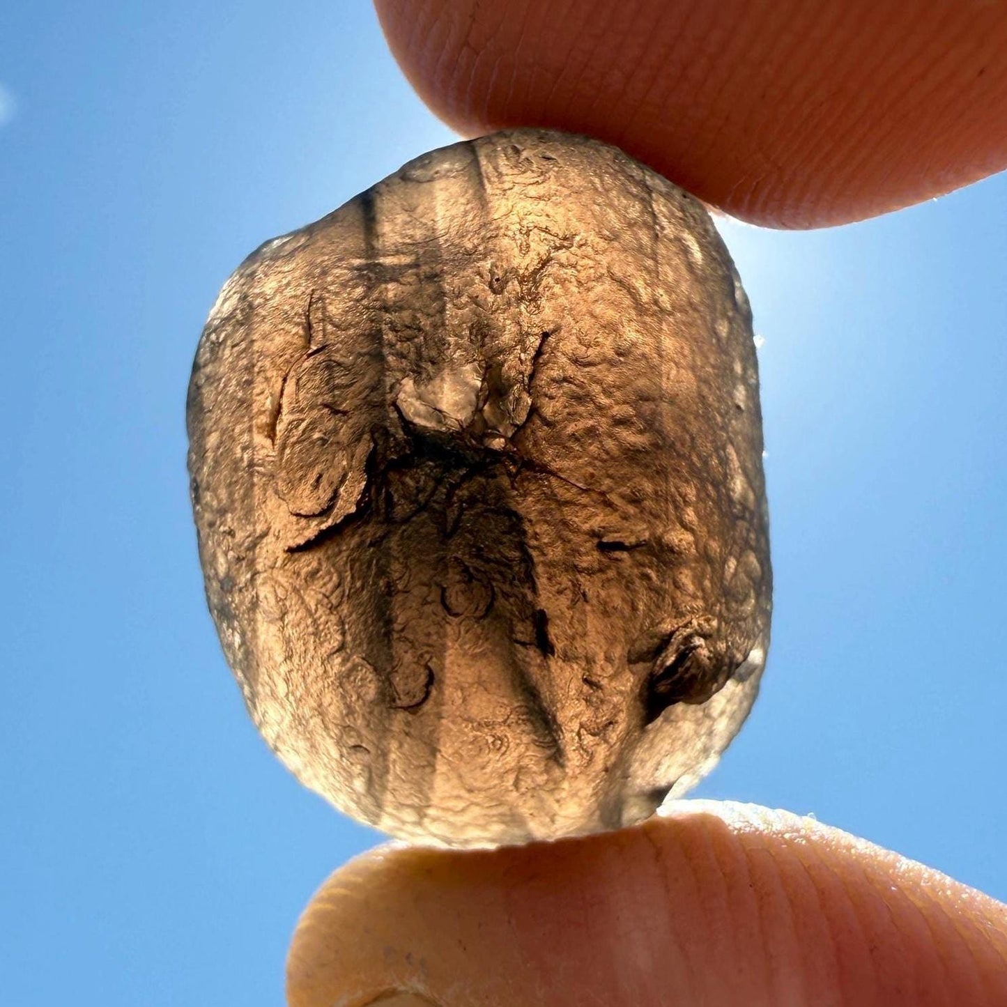 Saffordite Specimen: Rare Cintamani Stone, Arizona Tektite, 4.53g