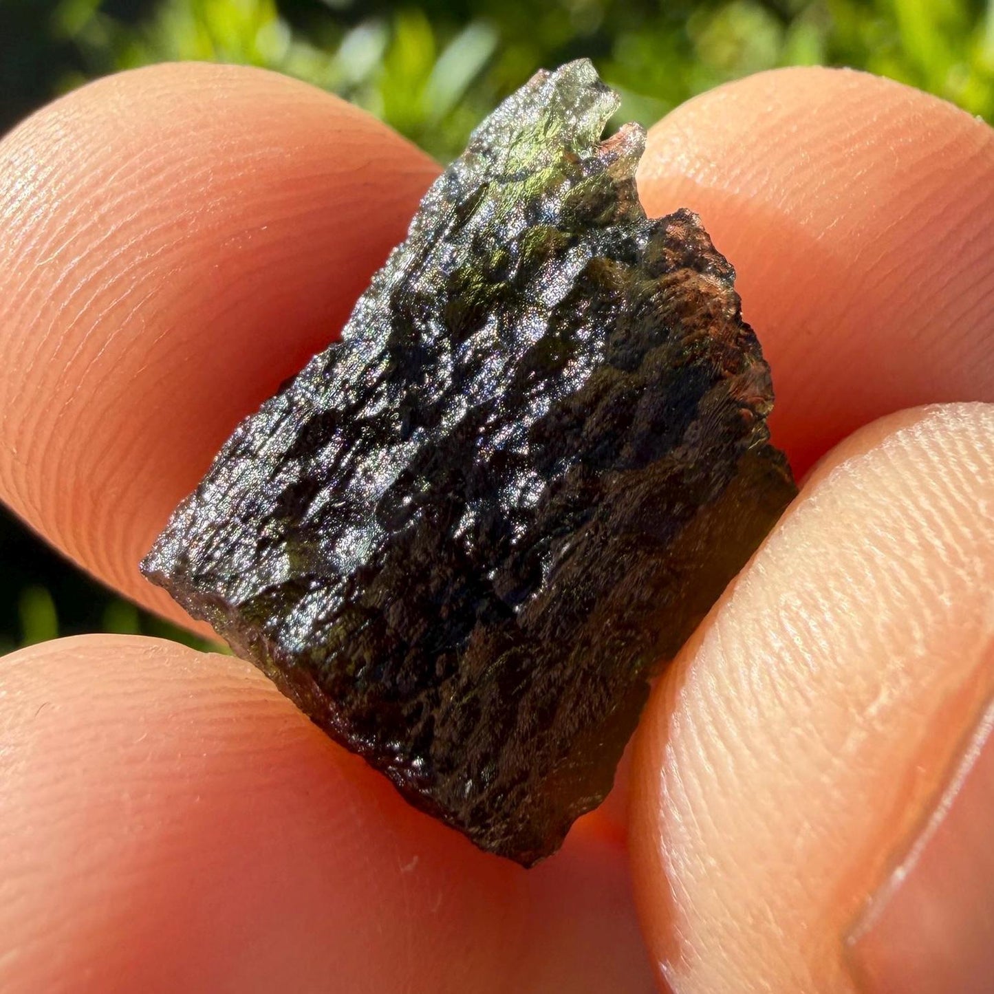 Authentic Moldavite Tektite Specimen: Energy Work 2.60g/13ct