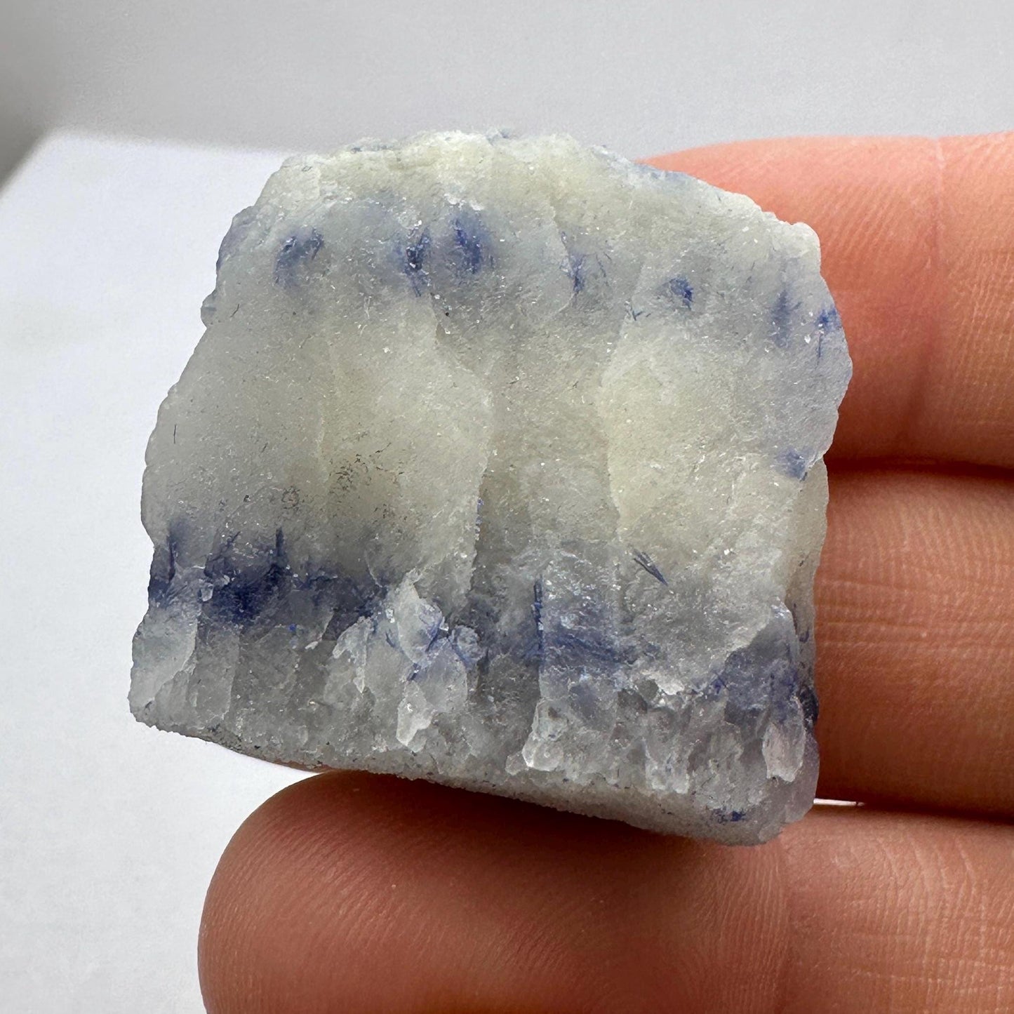 Raw Dumortierite Crystal: Vibrant Blue Mineral Specimen, Bahia Brazil, 27.15 grams