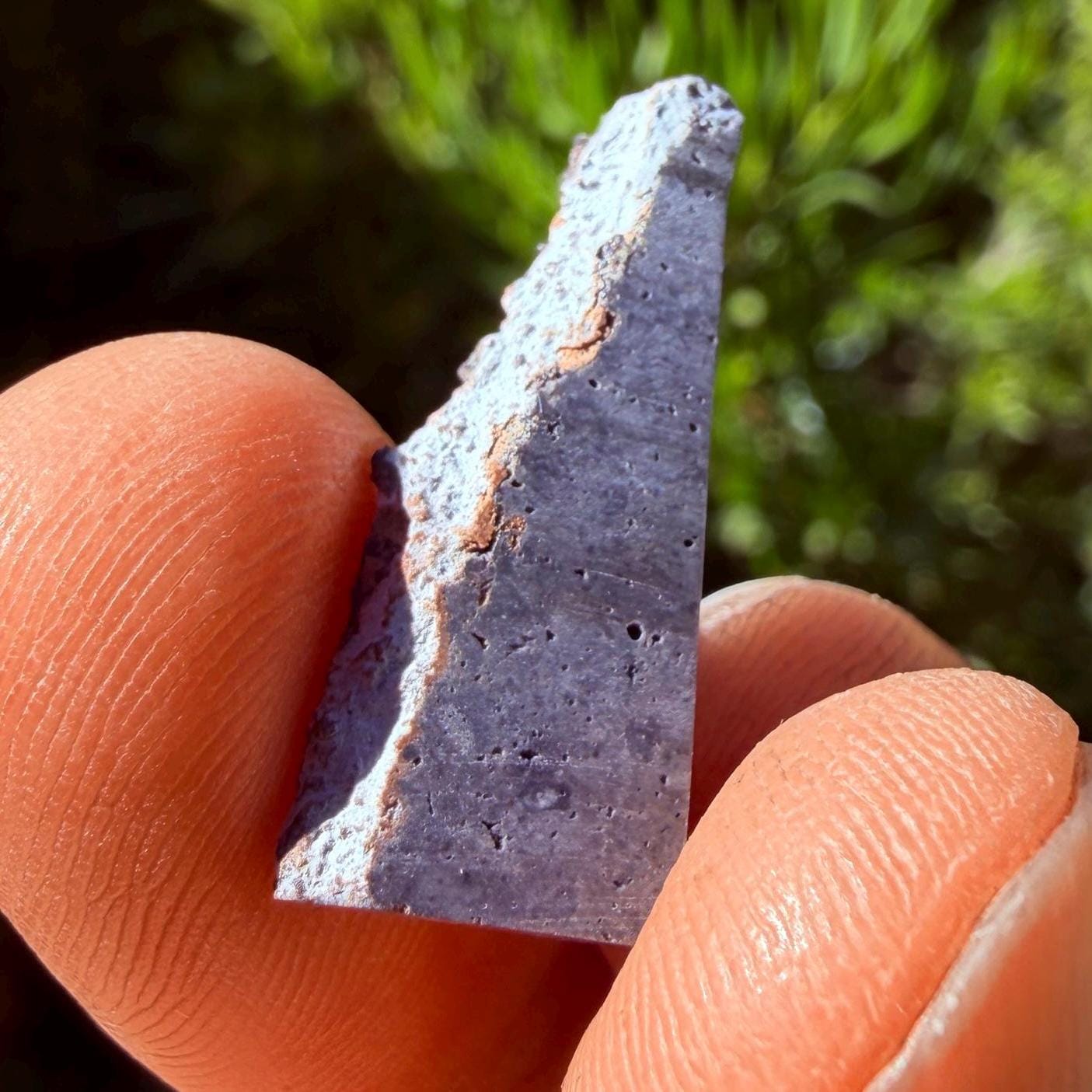 NWA 16315 Lunar Melt Breccia Meteorite Slice, Authentic Moon Rock, Mauritania, 1.26g