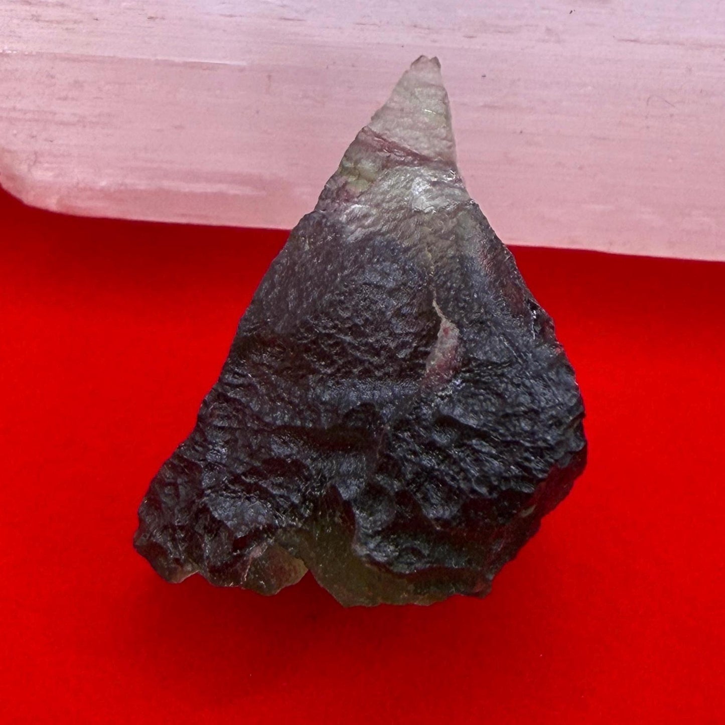 Authentic Moldavite Tektite Specimen: 4.86g/24.3ct