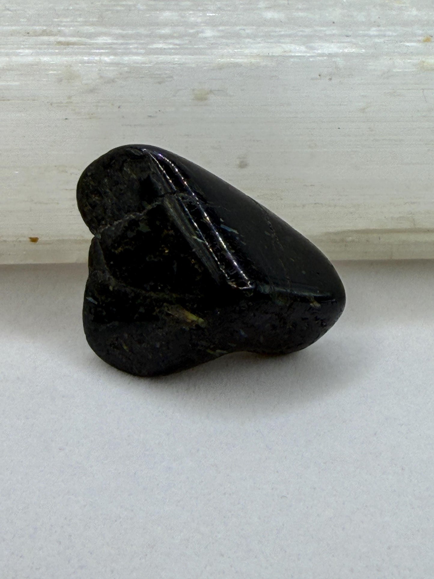 Fiery Nuummite Stone: Greenland Sorcerer's Stone, Macrame Necklace, 8.51g
