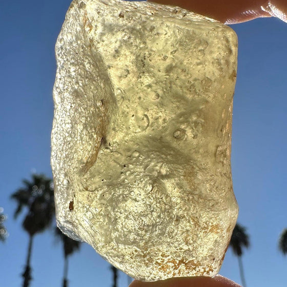 Libyan Desert Glass: Authentic Meteorite Impact Glass, Premium Sahara Specimen, 57.35 grams