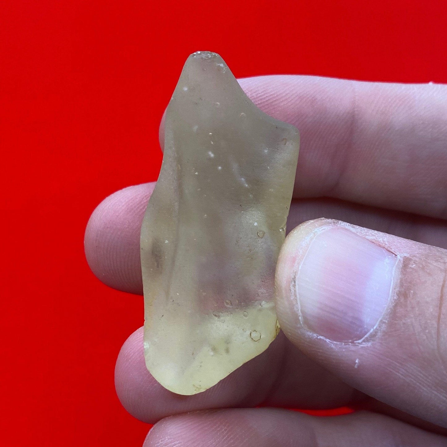 Rare Libyan Desert Glass: Golden Tektite Talisman, 13.47 grams