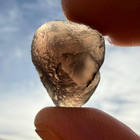 Saffordite Stone: Rare Cintamani, Arizona Tektite -3.39 Grams