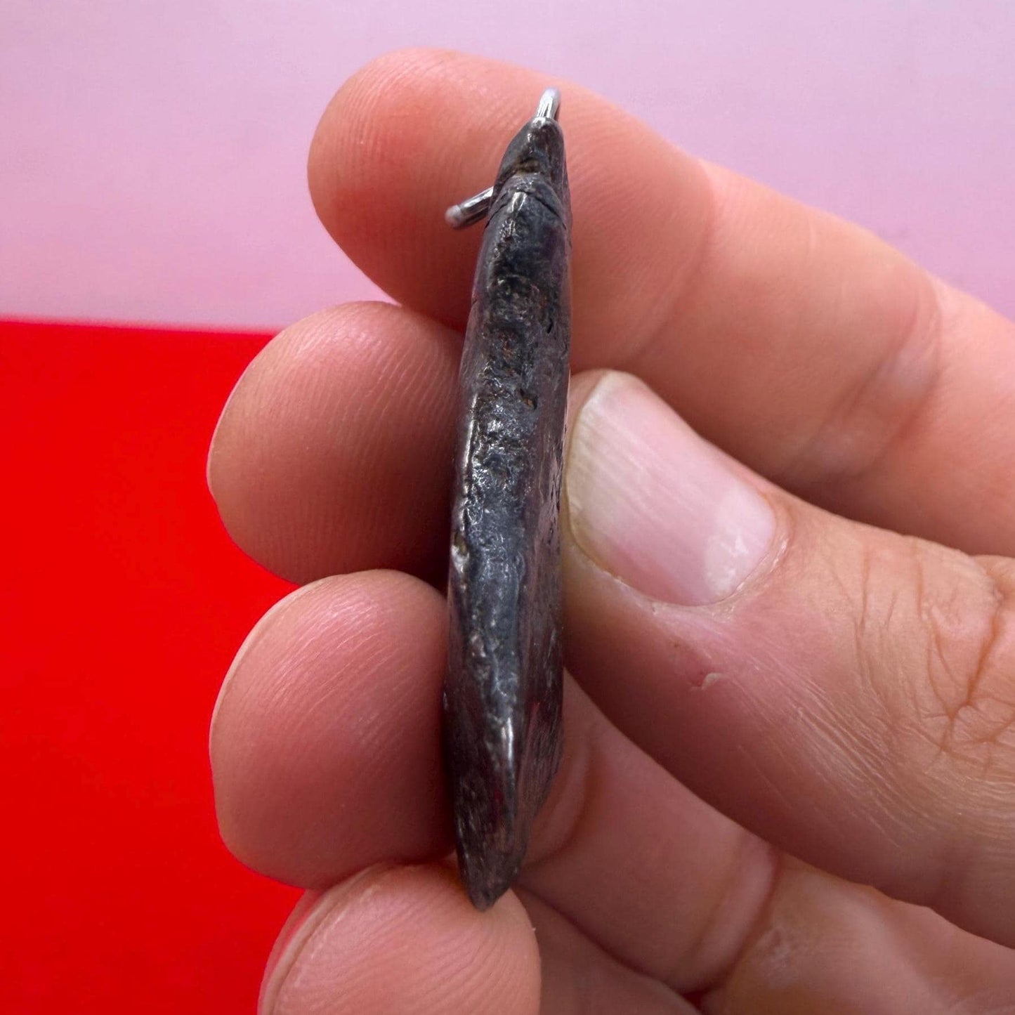 Agoudal Iron Meteorite Pendant: Handmade Astronomy Space Gift, Cosmic Pendant, 4.92 grams