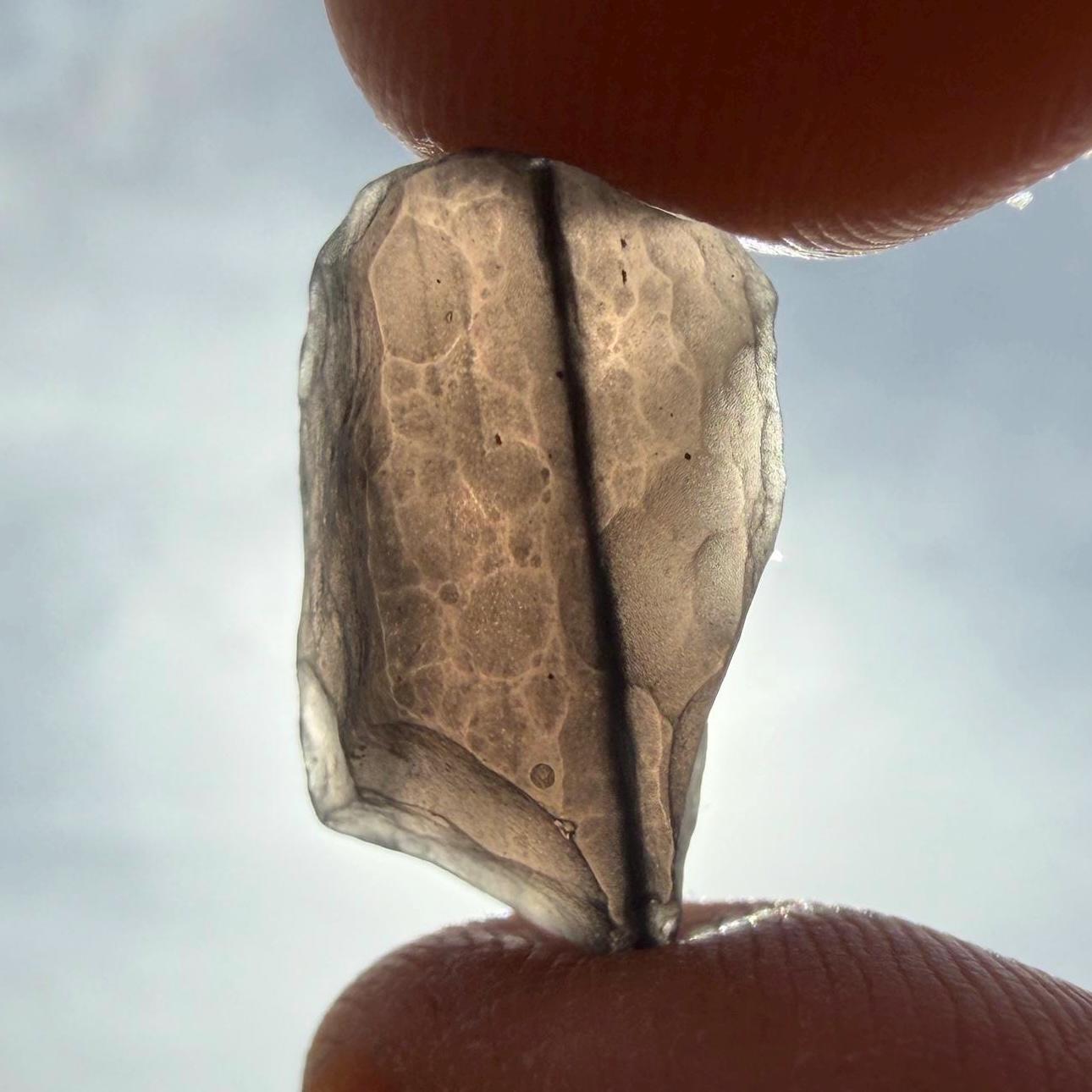 Saffordite Stone: Rare Cintamani, Arizona Tektite -2.12 Grams