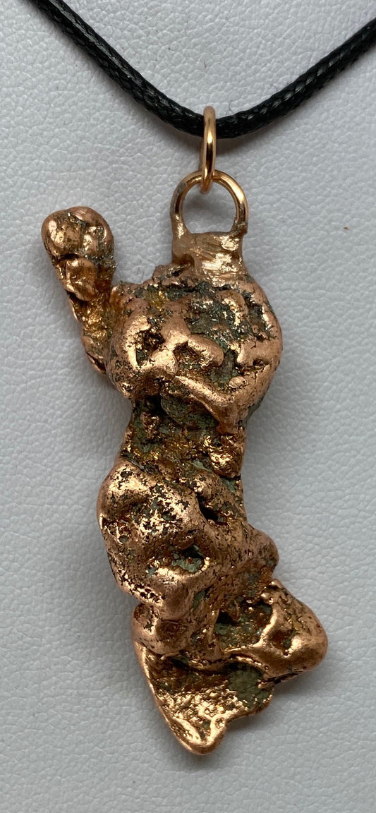 Copper Nugget Pendant,  Beautiful Natural Form, A Unique Gift for you or loved one, 21.40 grams