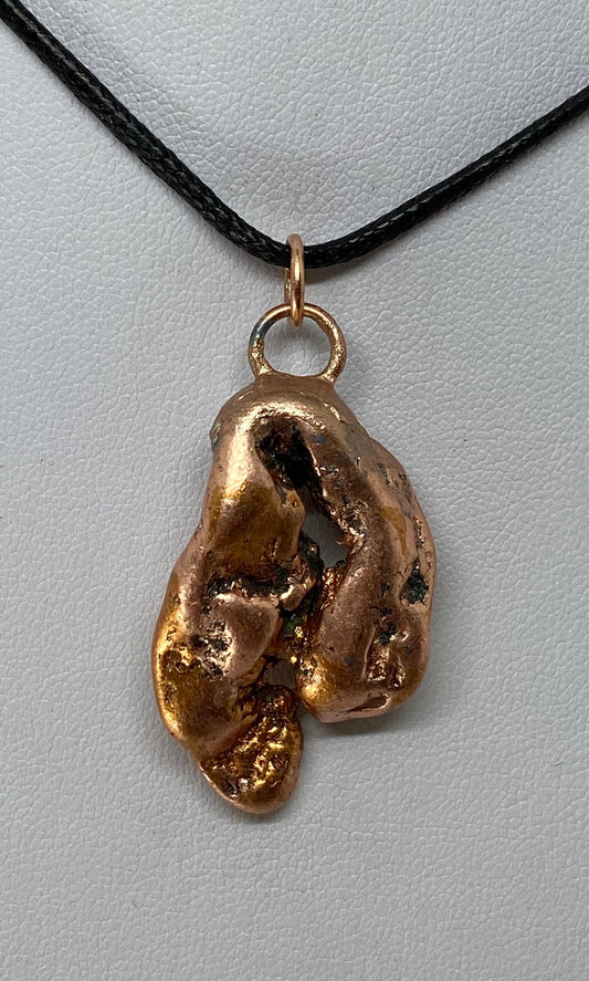 Copper Nugget Pendant,  Beautiful Natural Form, A Unique Gift for you or loved one, 22.55 grams