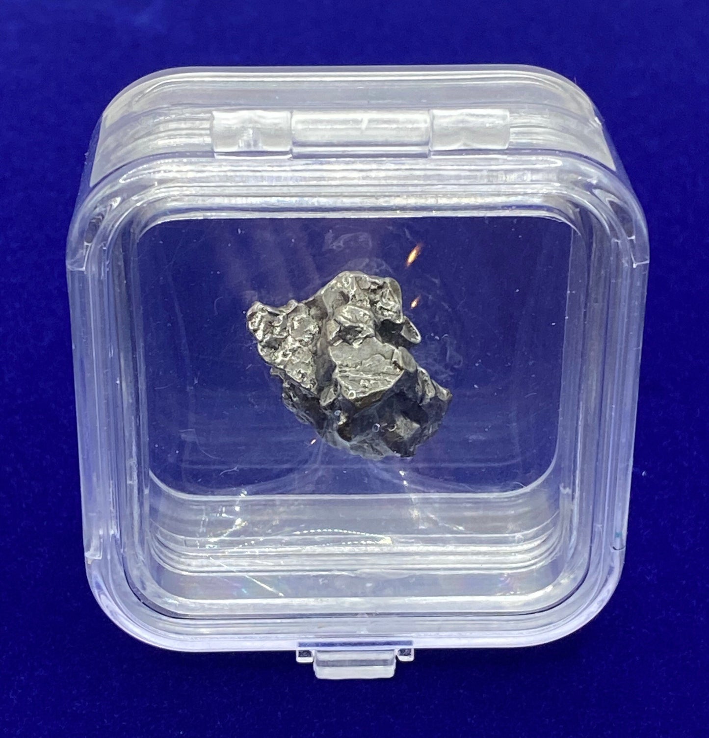 Meteorite Specimen Campo del Cielo 11.22 grams, comes with a display case and stand, Astronomy Gift, Space Gift, Reiki, Space