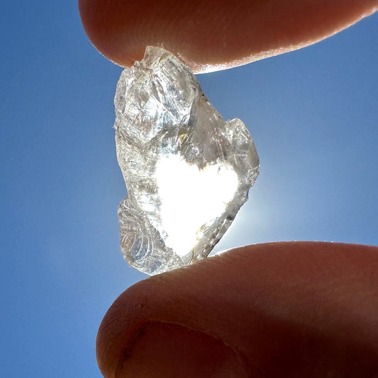 Beautiful Phenacite/Phenakite Crystal, Brazil, Azozeo Activated, Self Awakening, Rainbow Phenacite, 2.70 grams, 13.5 carats