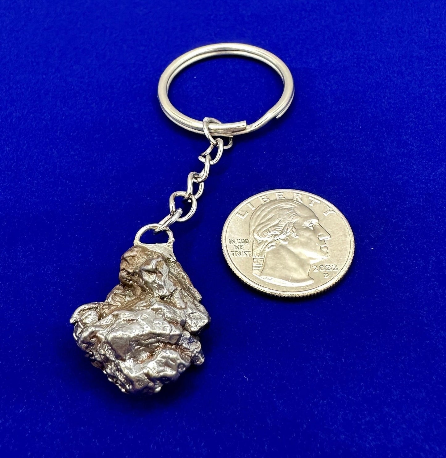 Rare Genuine Meteorite Campo del Cielo Keychain 22.12 grams, Handmade Keychain, Meteorite Keychain, Astronomy Gift, COA, Space Gift