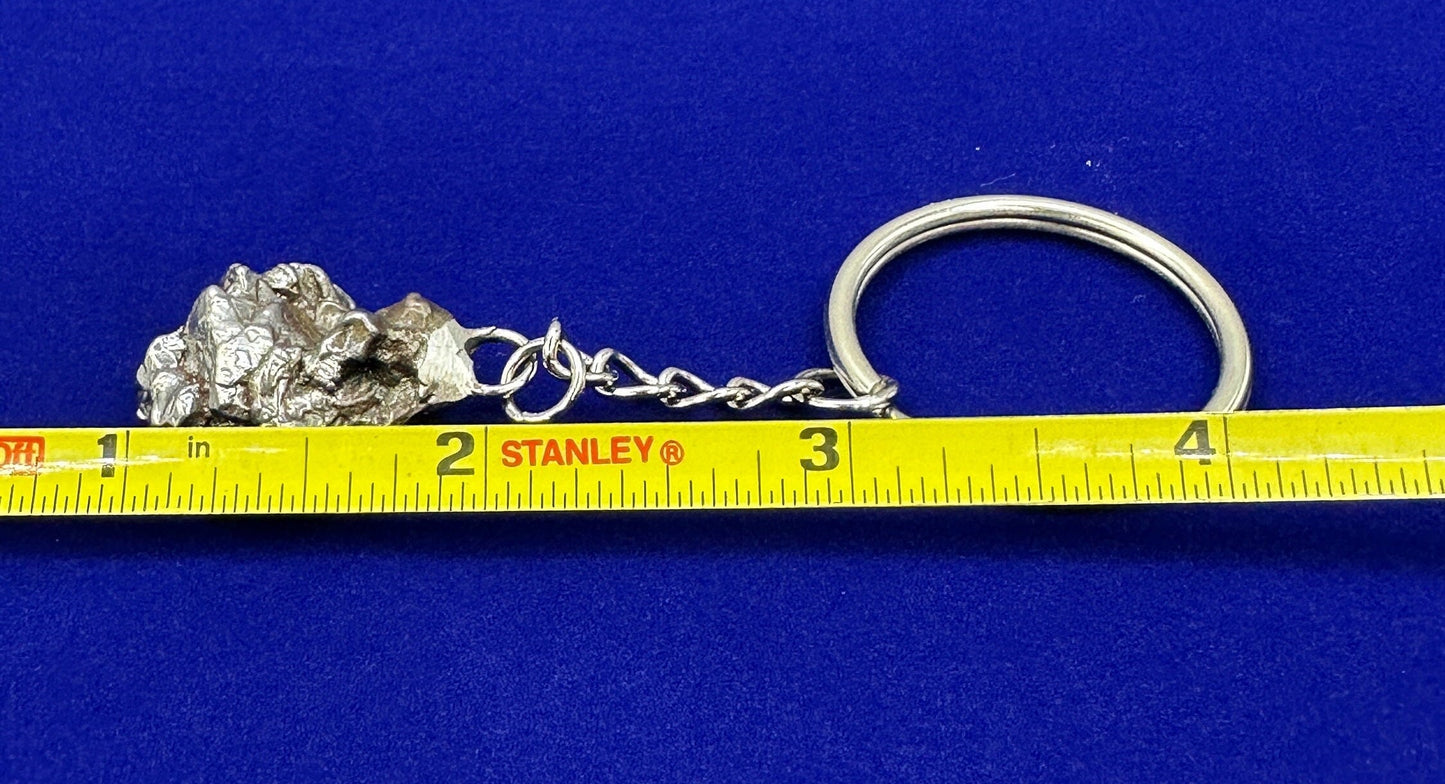 Rare Genuine Meteorite Campo del Cielo Keychain 22.12 grams, Handmade Keychain, Meteorite Keychain, Astronomy Gift, COA, Space Gift