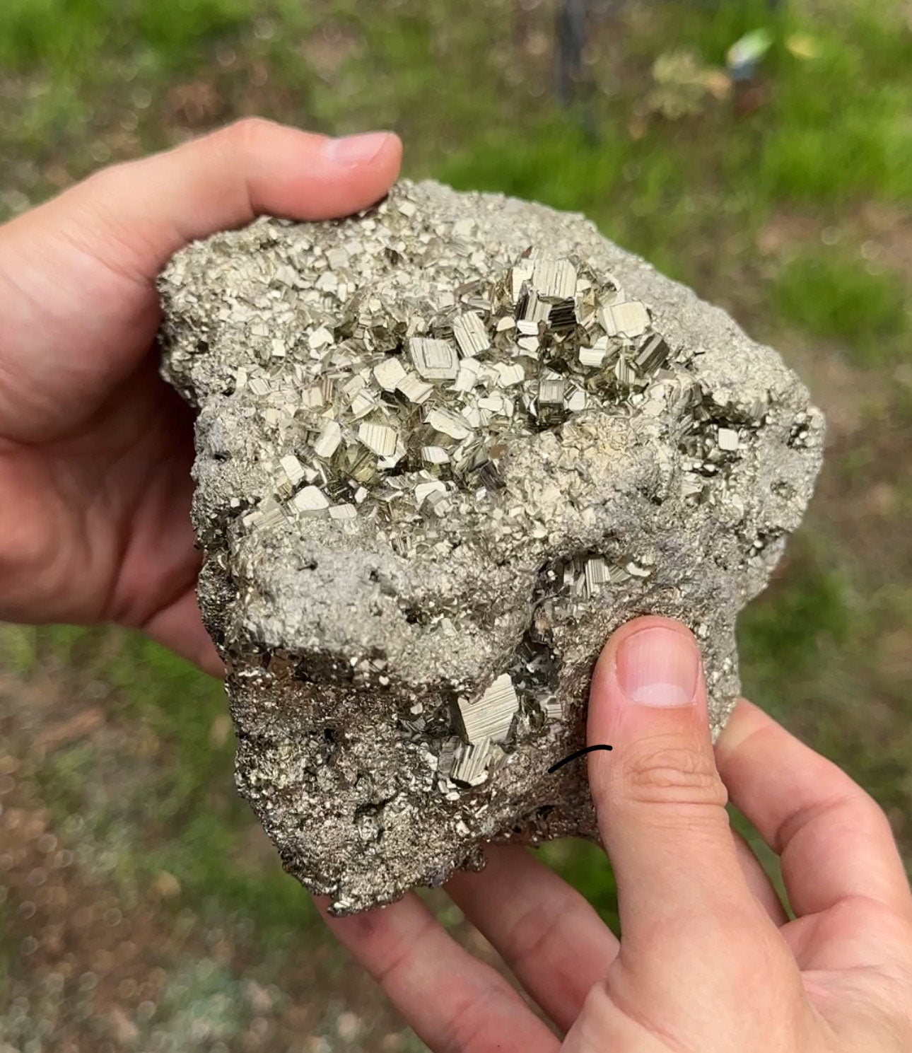 Beautiful Large Pyrite Specimen, Raw Pyrite, Balance, Peruvian Pyrite, willpower, Office Decor, Office Decor, Fools Gold, 7 lbs 13.1 ounces