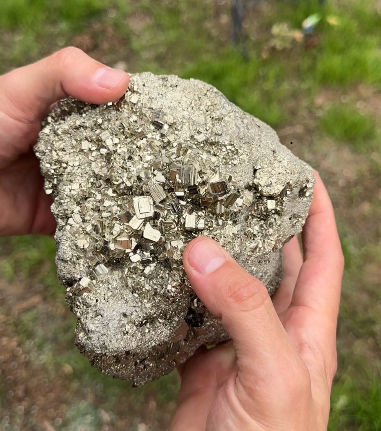 Beautiful Large Pyrite Specimen, Raw Pyrite, Balance, Peruvian Pyrite, willpower, Office Decor, Office Decor, Fools Gold, 7 lbs 13.1 ounces